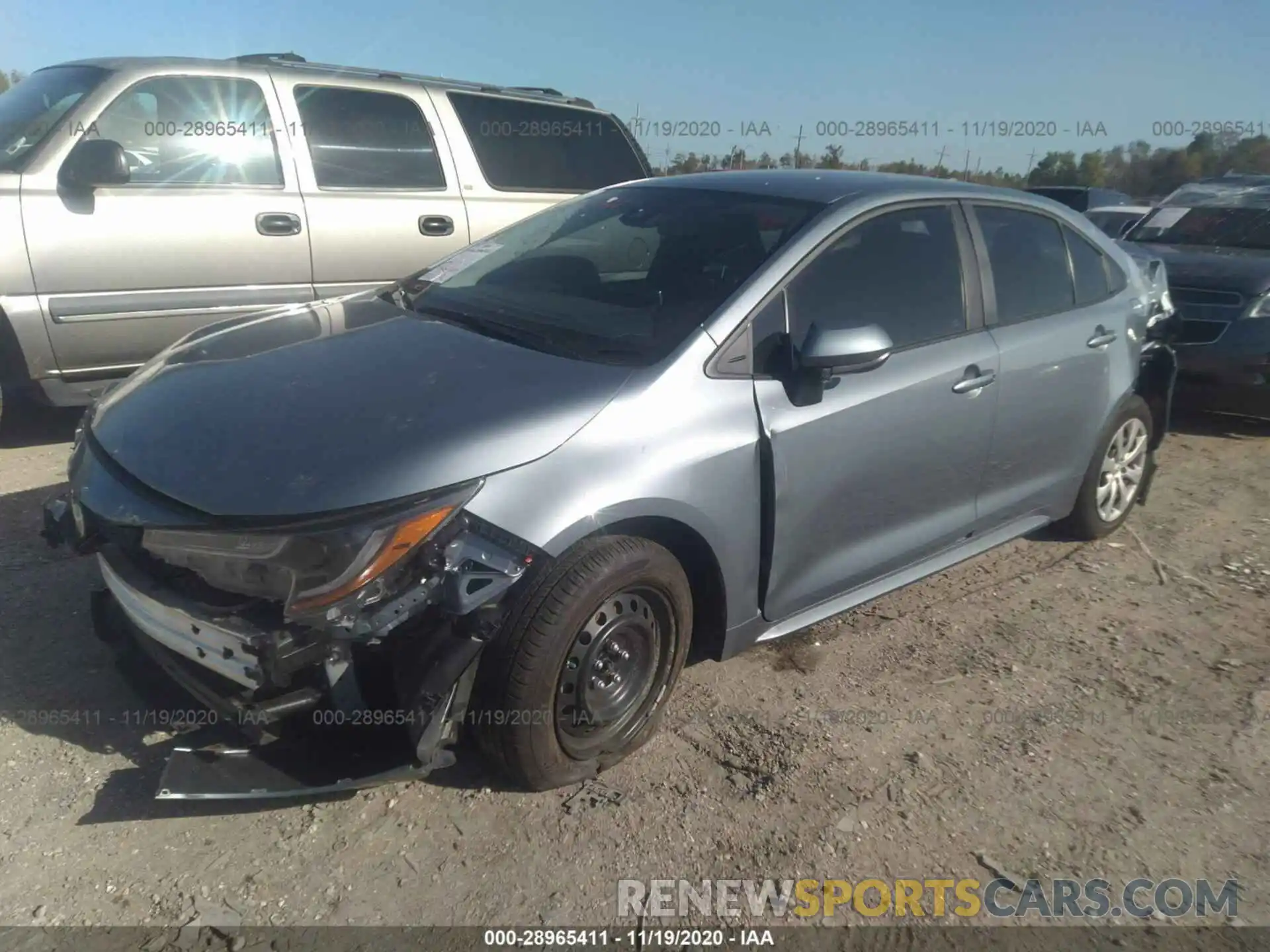 2 Photograph of a damaged car 5YFEPRAE2LP111966 TOYOTA COROLLA 2020