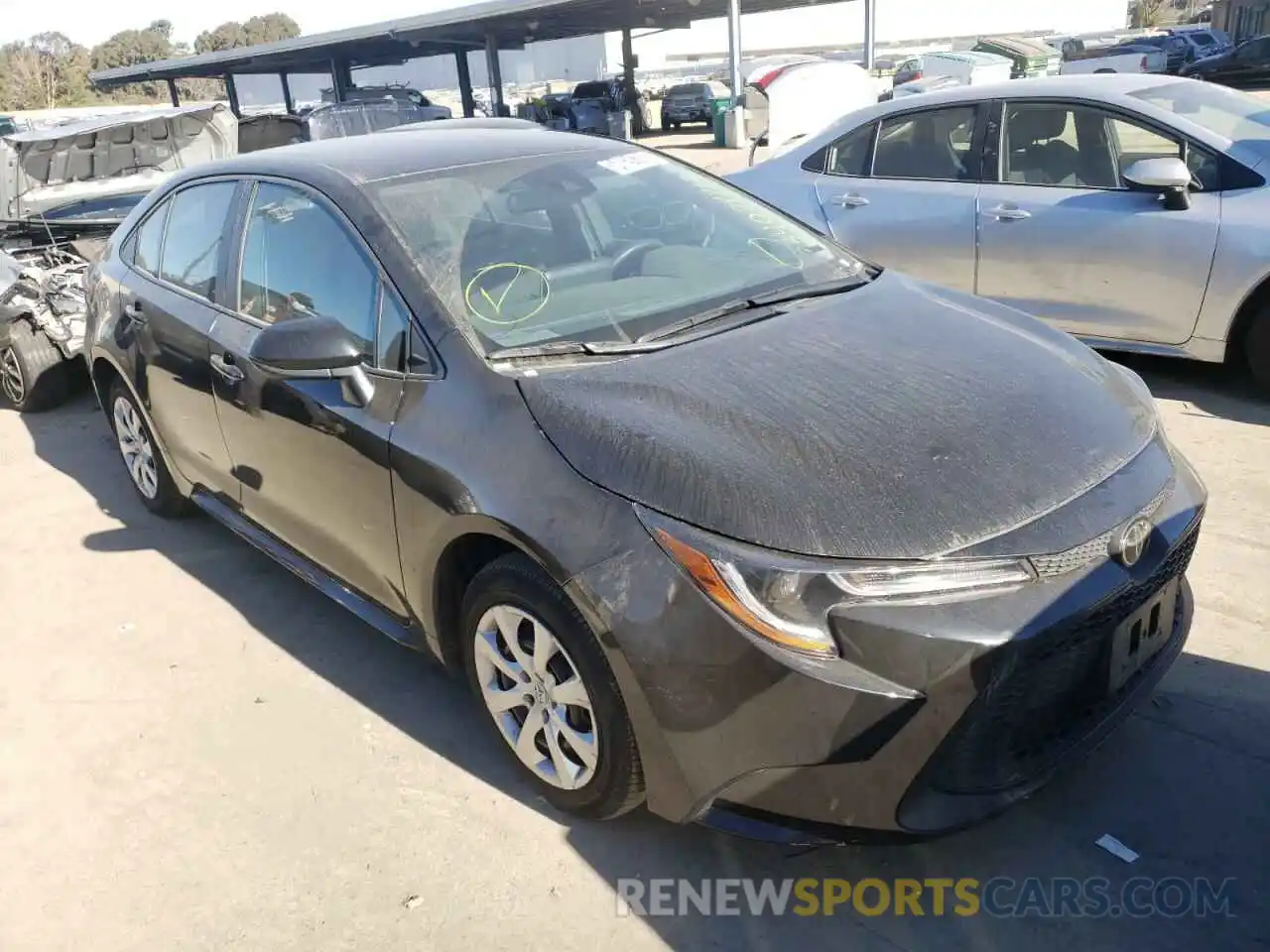 1 Photograph of a damaged car 5YFEPRAE2LP113880 TOYOTA COROLLA 2020