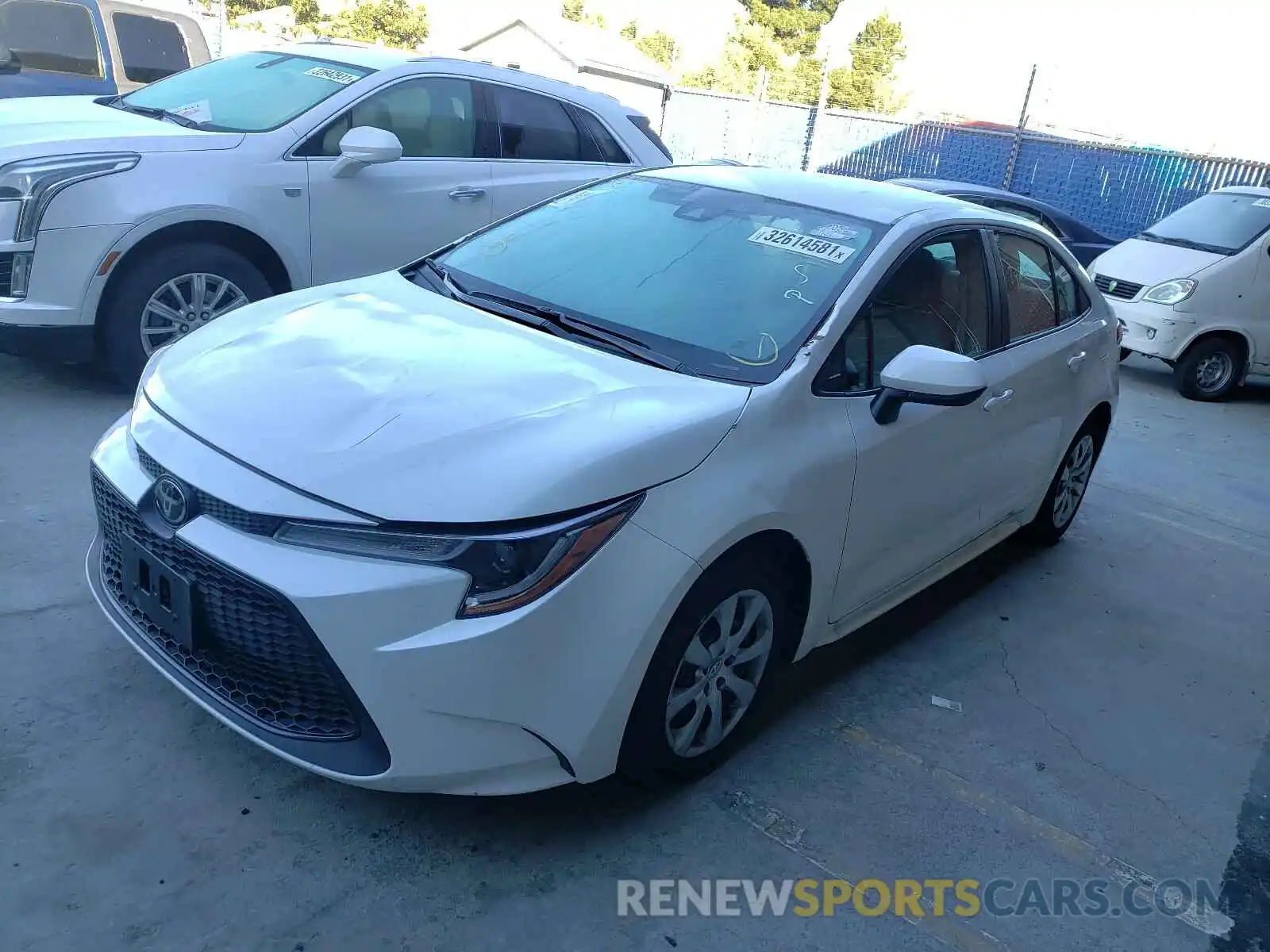 2 Photograph of a damaged car 5YFEPRAE2LP114480 TOYOTA COROLLA 2020