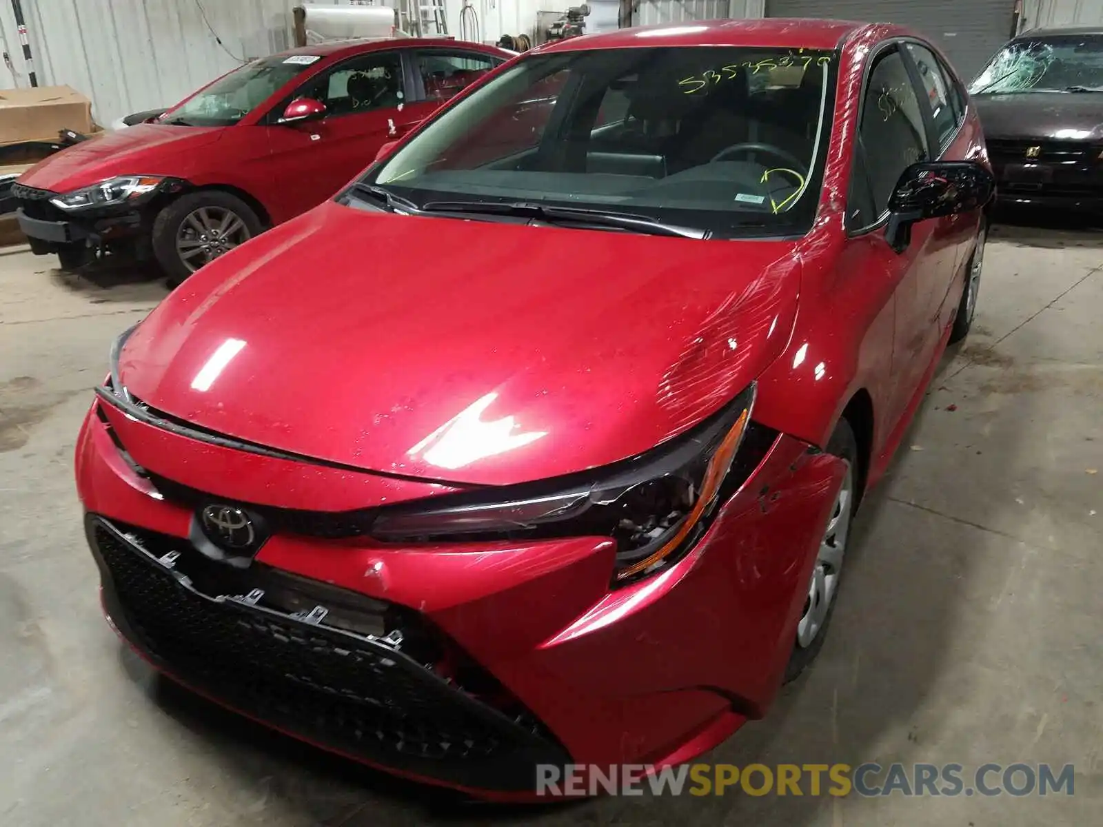 2 Photograph of a damaged car 5YFEPRAE2LP114494 TOYOTA COROLLA 2020