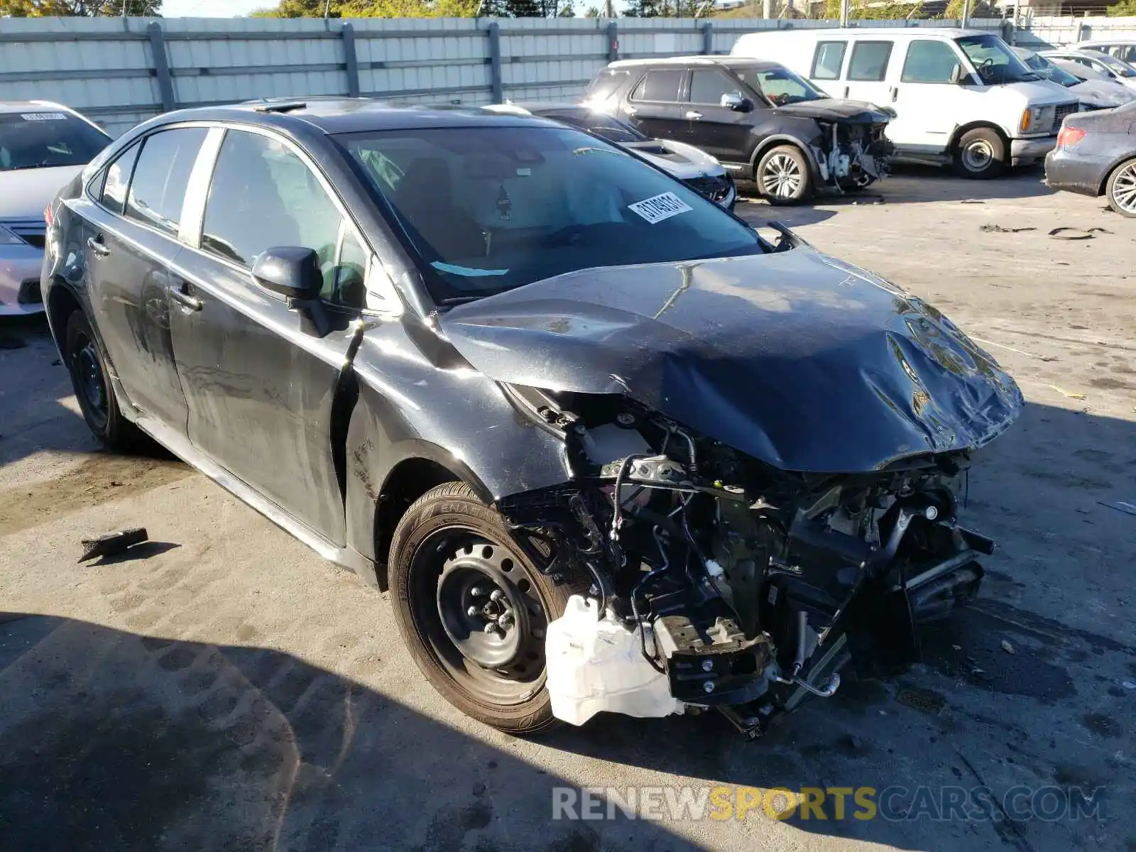 1 Photograph of a damaged car 5YFEPRAE2LP115273 TOYOTA COROLLA 2020