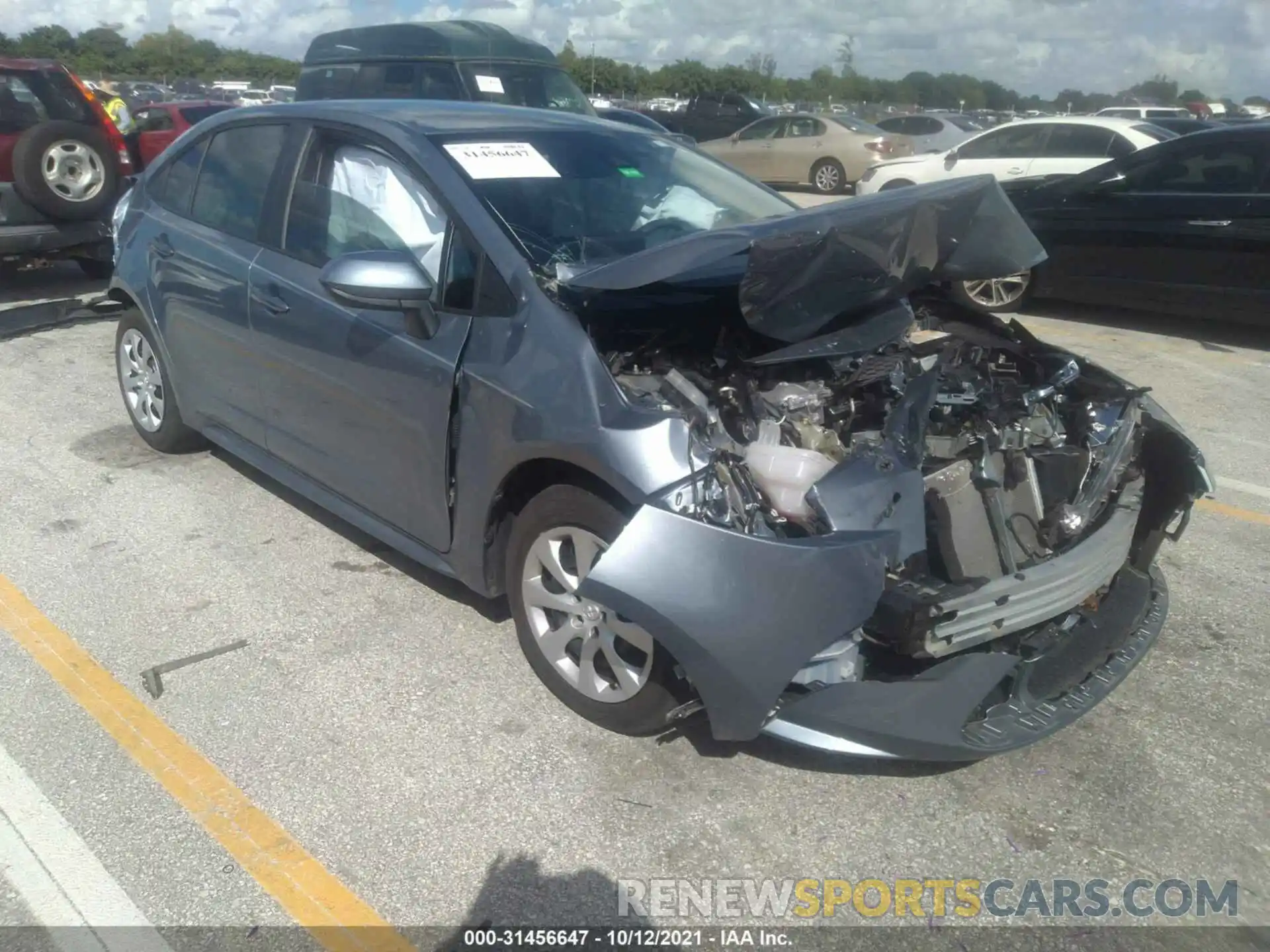 1 Photograph of a damaged car 5YFEPRAE2LP115998 TOYOTA COROLLA 2020