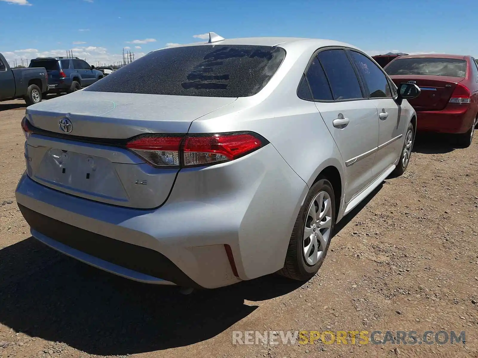 4 Photograph of a damaged car 5YFEPRAE2LP116052 TOYOTA COROLLA 2020