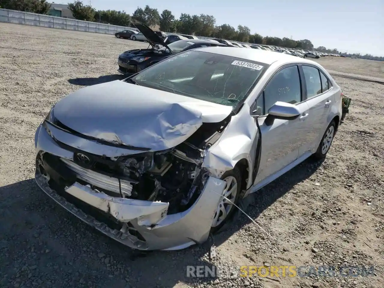 2 Photograph of a damaged car 5YFEPRAE2LP116374 TOYOTA COROLLA 2020