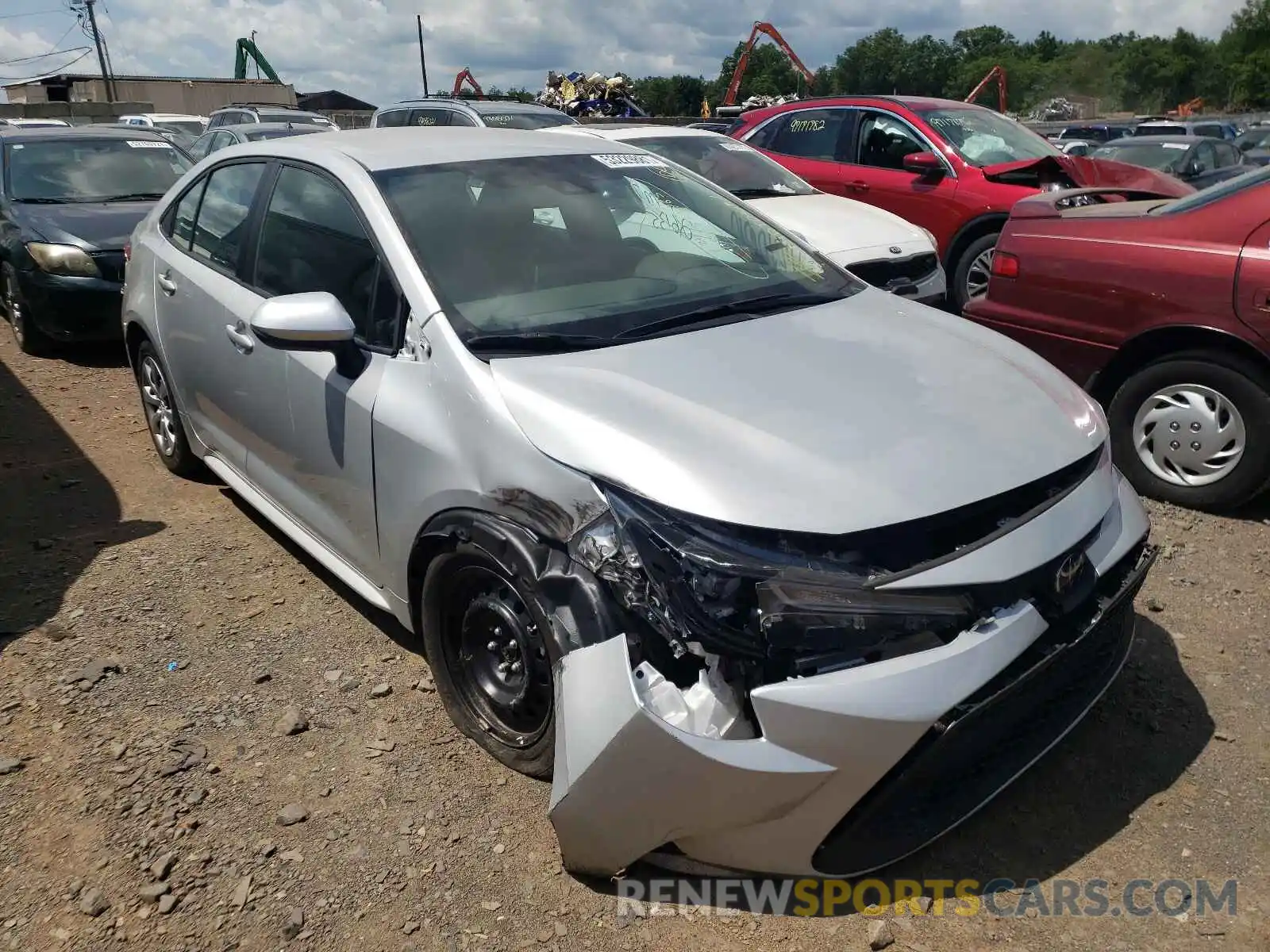 1 Photograph of a damaged car 5YFEPRAE2LP116861 TOYOTA COROLLA 2020