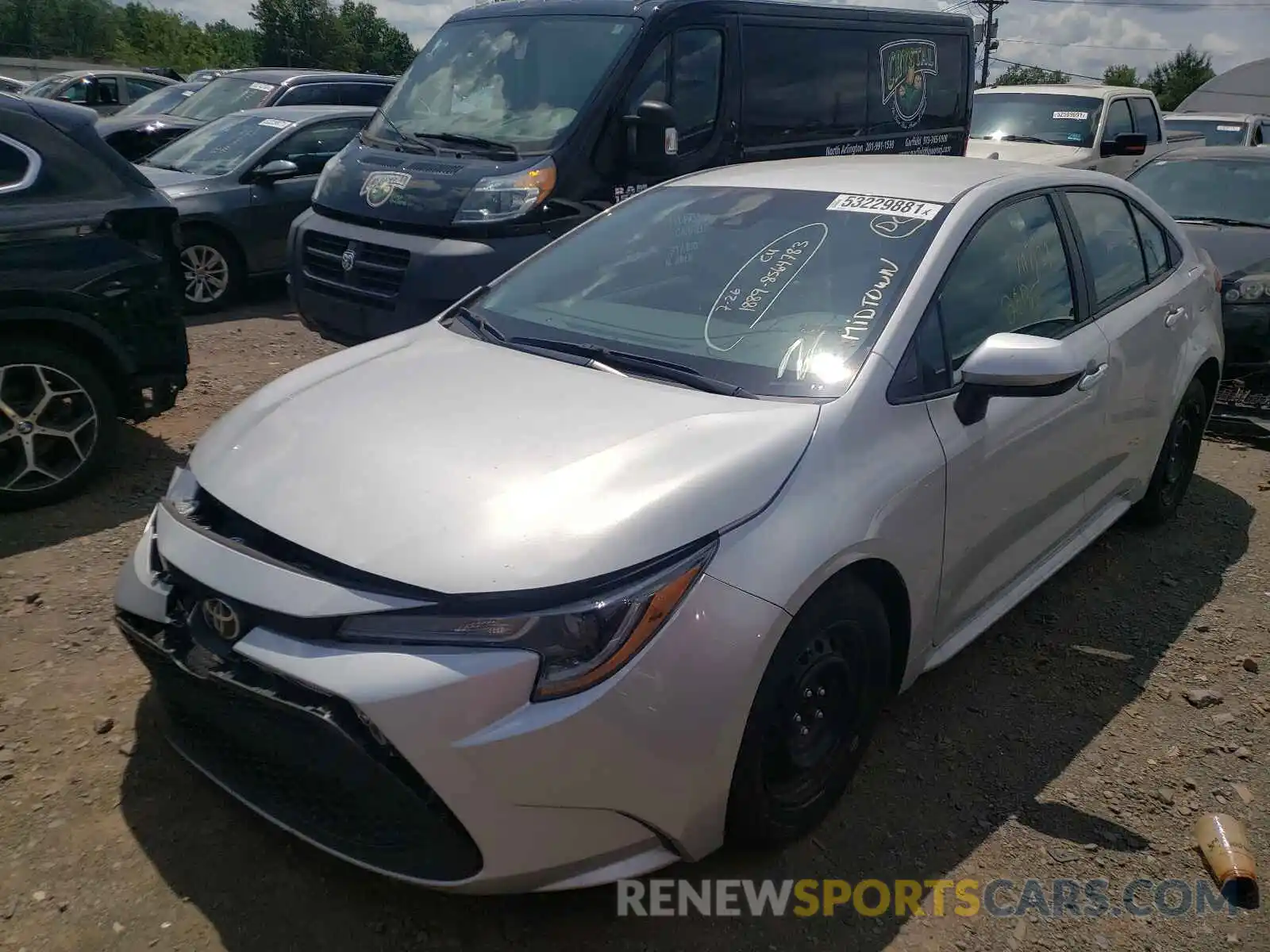 2 Photograph of a damaged car 5YFEPRAE2LP116861 TOYOTA COROLLA 2020