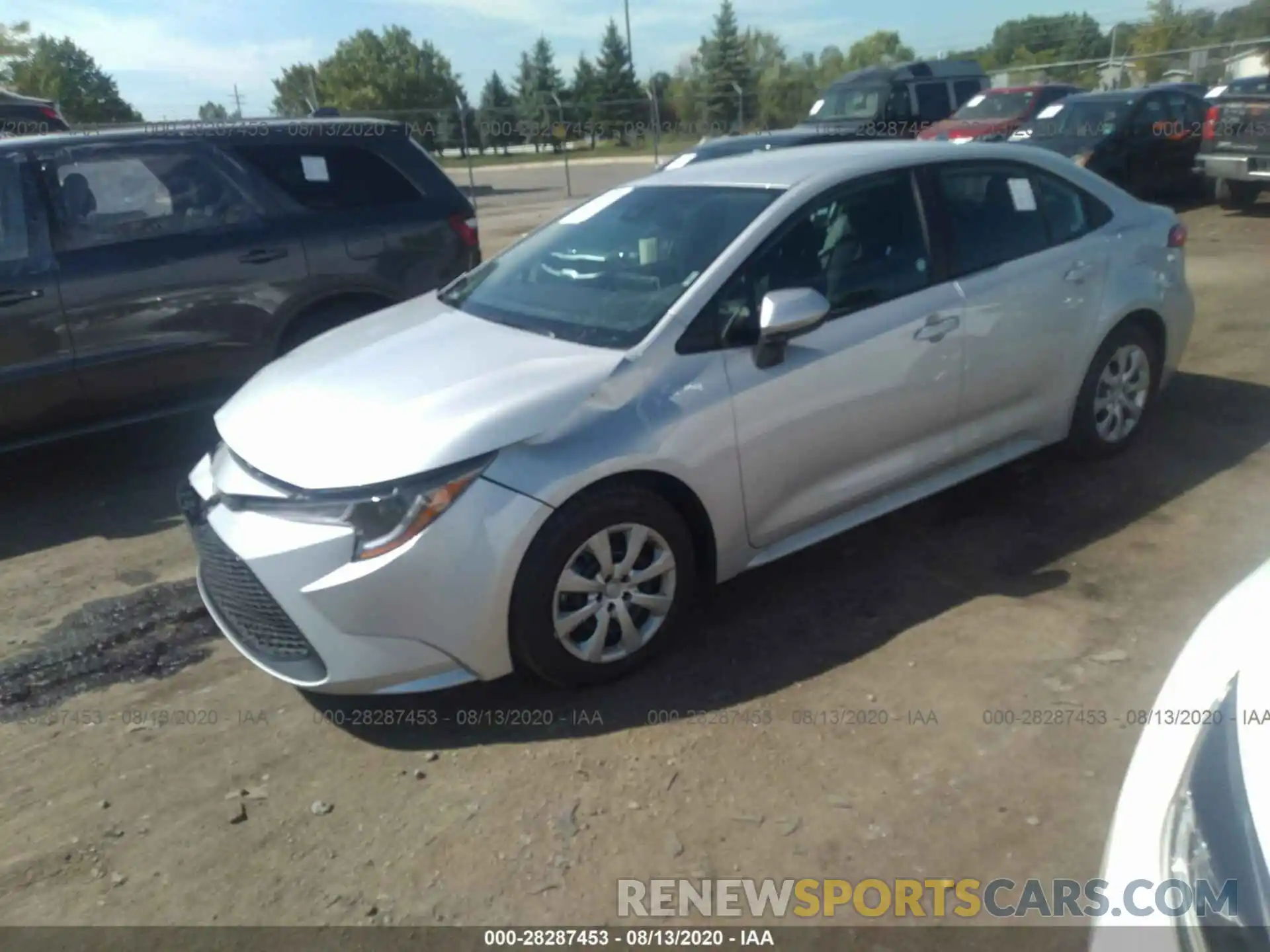 2 Photograph of a damaged car 5YFEPRAE2LP117038 TOYOTA COROLLA 2020