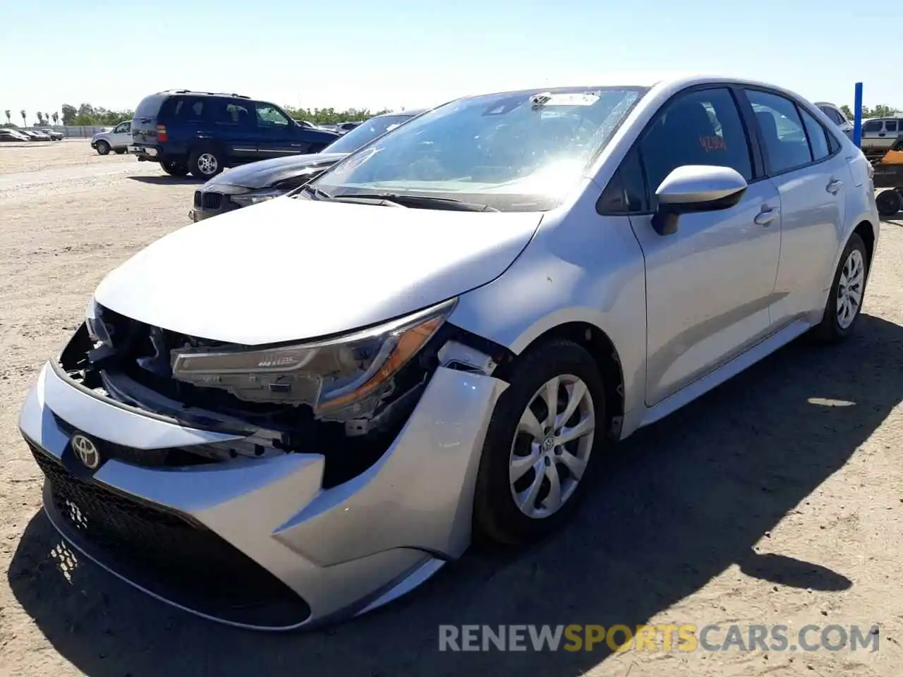 2 Photograph of a damaged car 5YFEPRAE2LP117198 TOYOTA COROLLA 2020