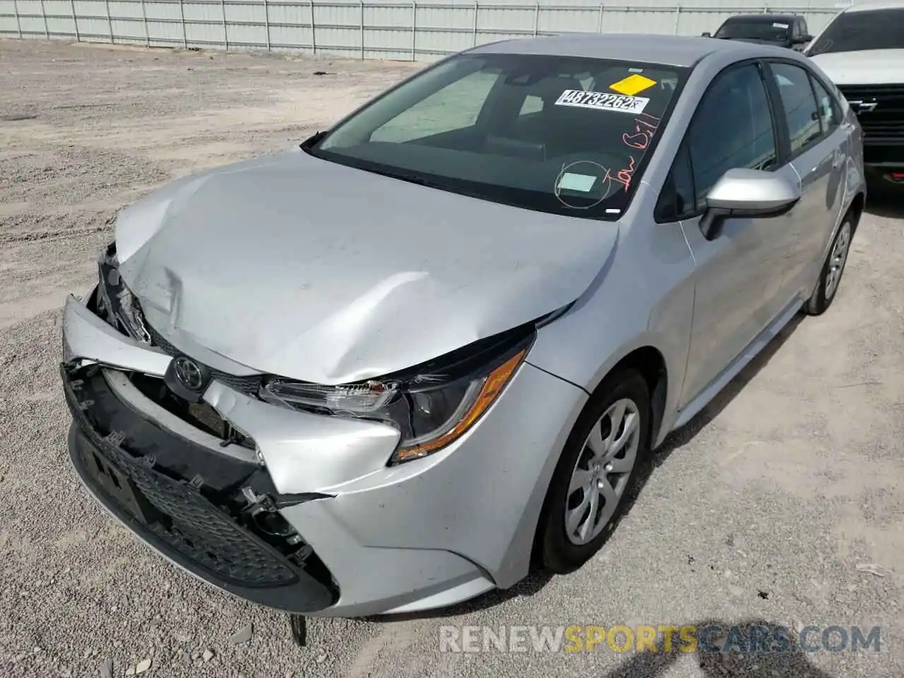 2 Photograph of a damaged car 5YFEPRAE2LP117816 TOYOTA COROLLA 2020