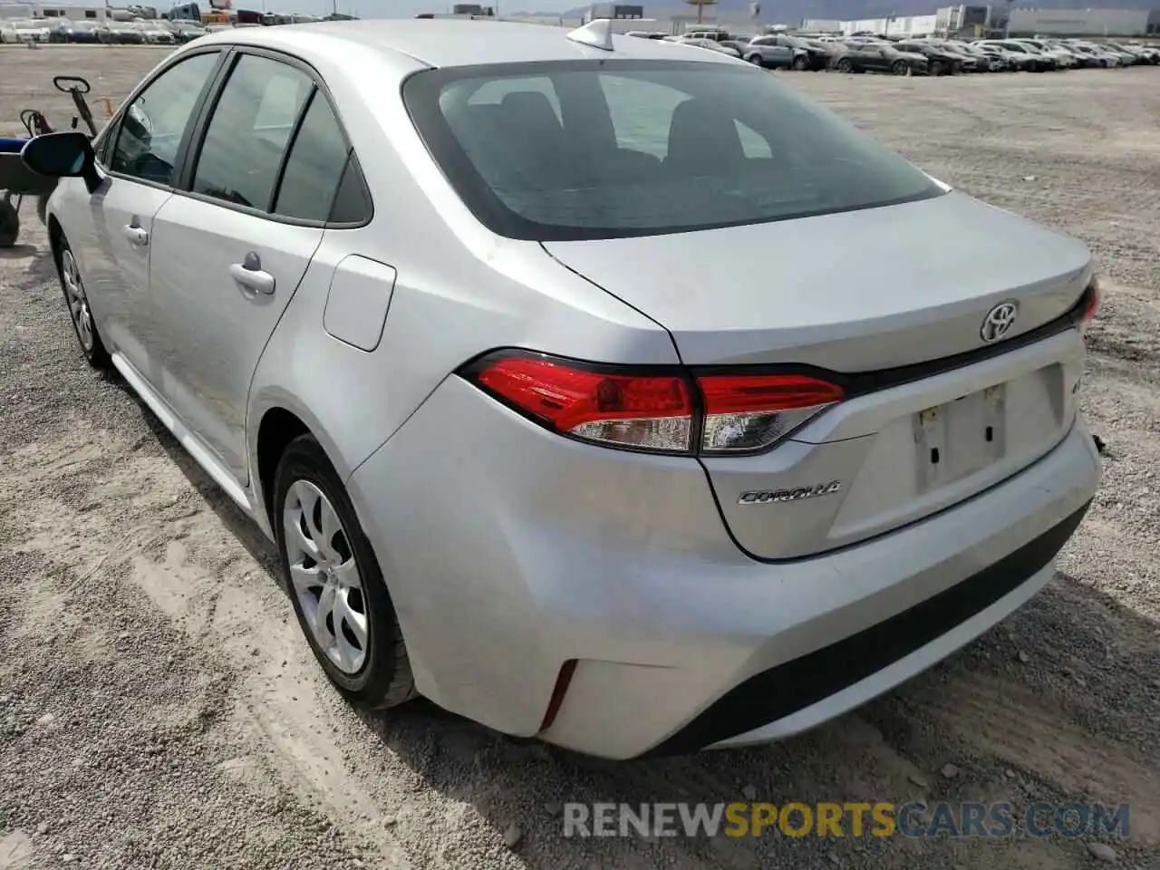 3 Photograph of a damaged car 5YFEPRAE2LP117816 TOYOTA COROLLA 2020