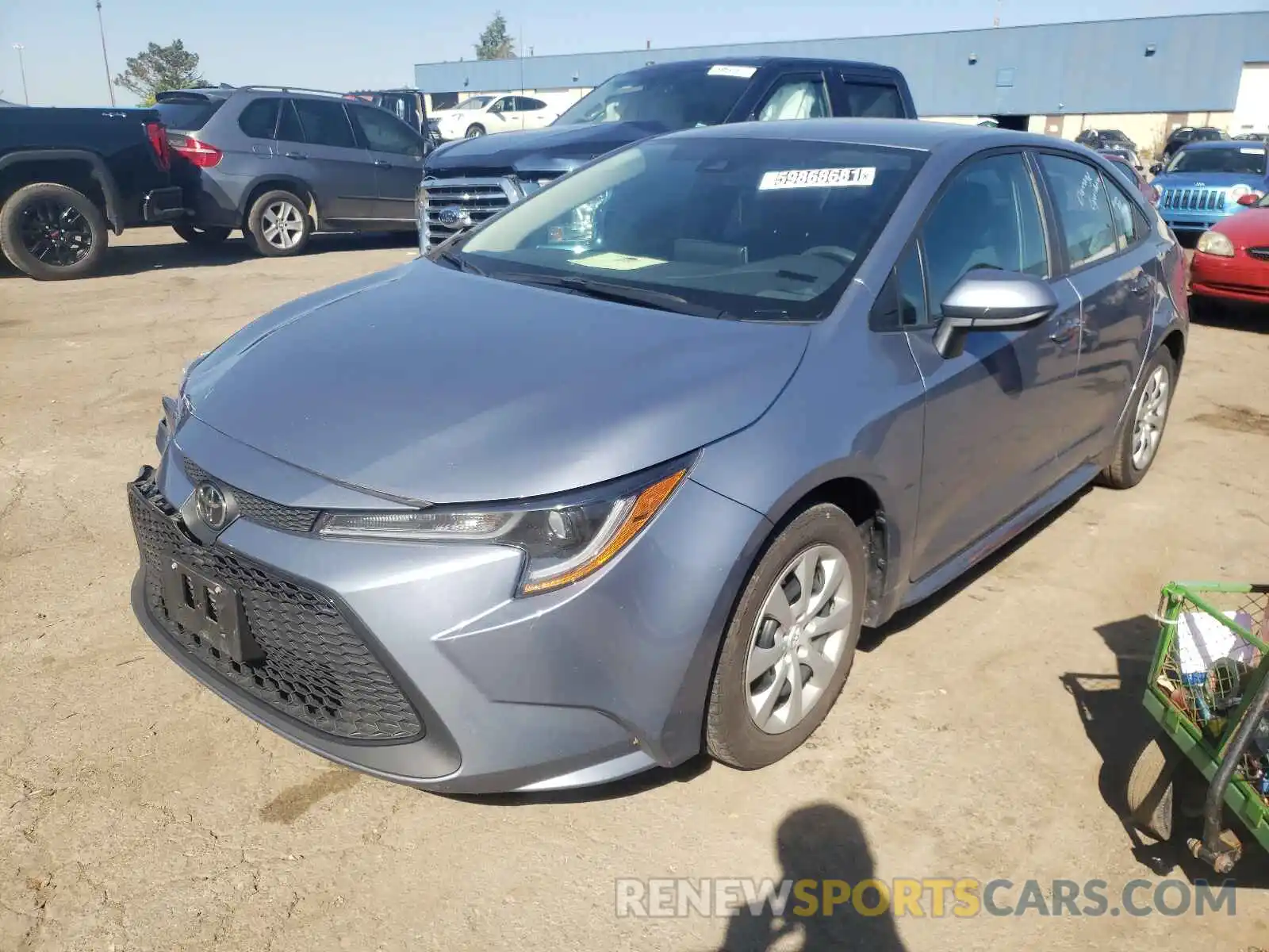 2 Photograph of a damaged car 5YFEPRAE2LP118366 TOYOTA COROLLA 2020