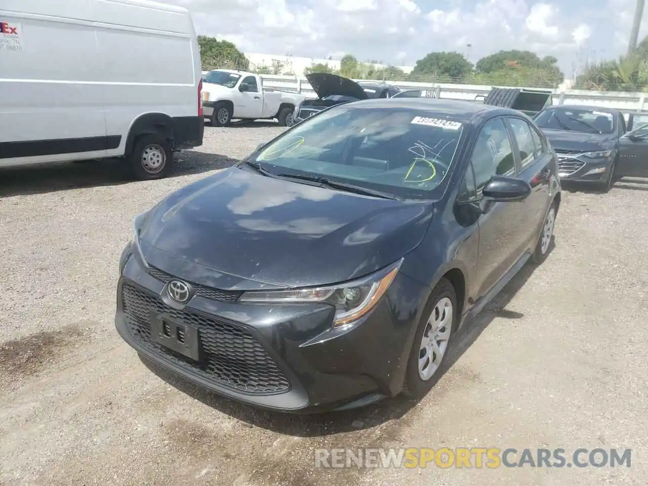 2 Photograph of a damaged car 5YFEPRAE2LP118934 TOYOTA COROLLA 2020