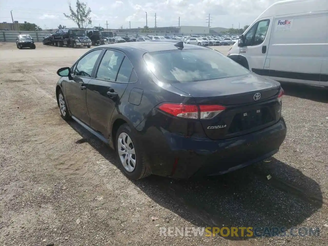 3 Photograph of a damaged car 5YFEPRAE2LP118934 TOYOTA COROLLA 2020