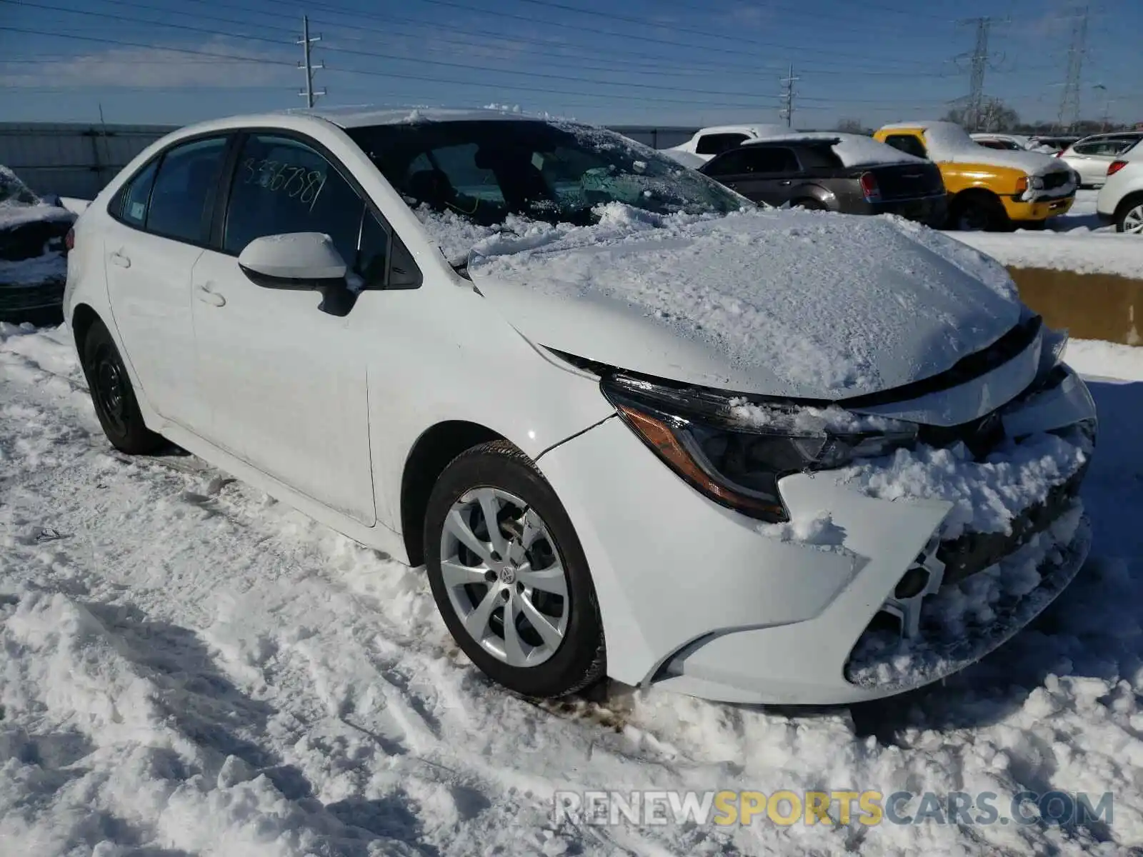 1 Photograph of a damaged car 5YFEPRAE2LP119355 TOYOTA COROLLA 2020