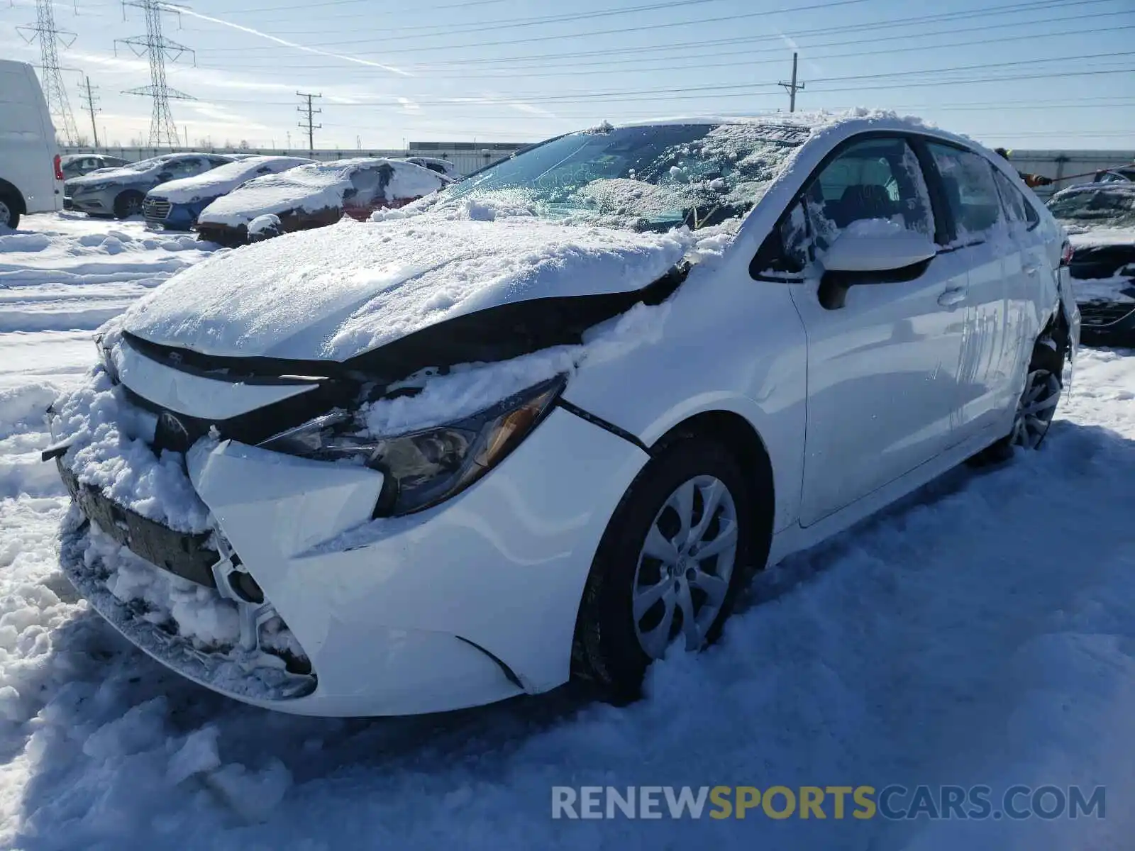 2 Photograph of a damaged car 5YFEPRAE2LP119355 TOYOTA COROLLA 2020