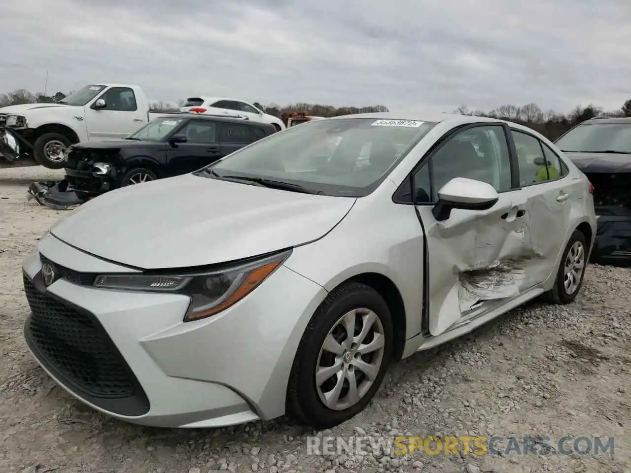 2 Photograph of a damaged car 5YFEPRAE2LP119579 TOYOTA COROLLA 2020