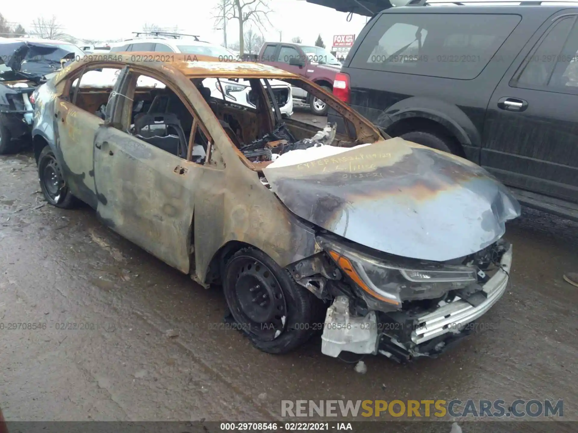 1 Photograph of a damaged car 5YFEPRAE2LP119727 TOYOTA COROLLA 2020