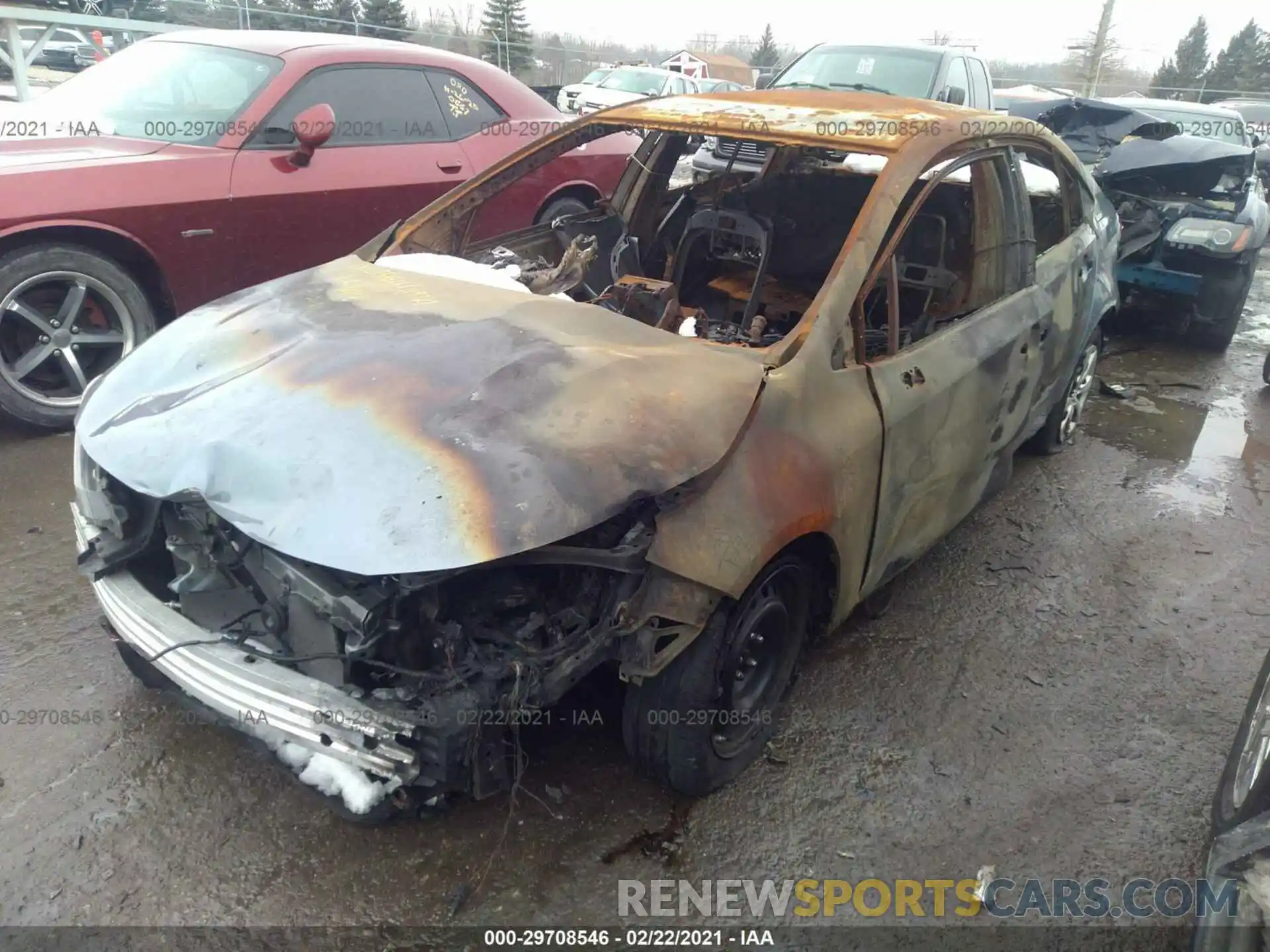 2 Photograph of a damaged car 5YFEPRAE2LP119727 TOYOTA COROLLA 2020