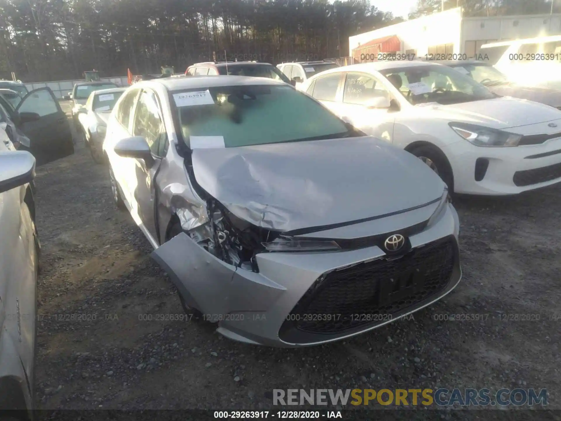 1 Photograph of a damaged car 5YFEPRAE2LP119758 TOYOTA COROLLA 2020