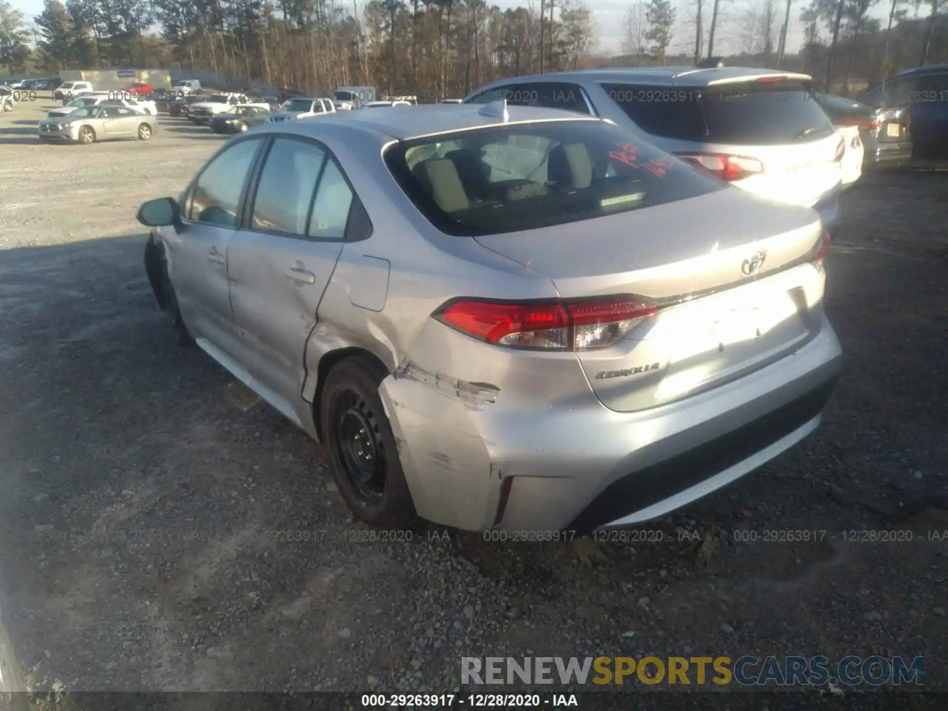 3 Photograph of a damaged car 5YFEPRAE2LP119758 TOYOTA COROLLA 2020