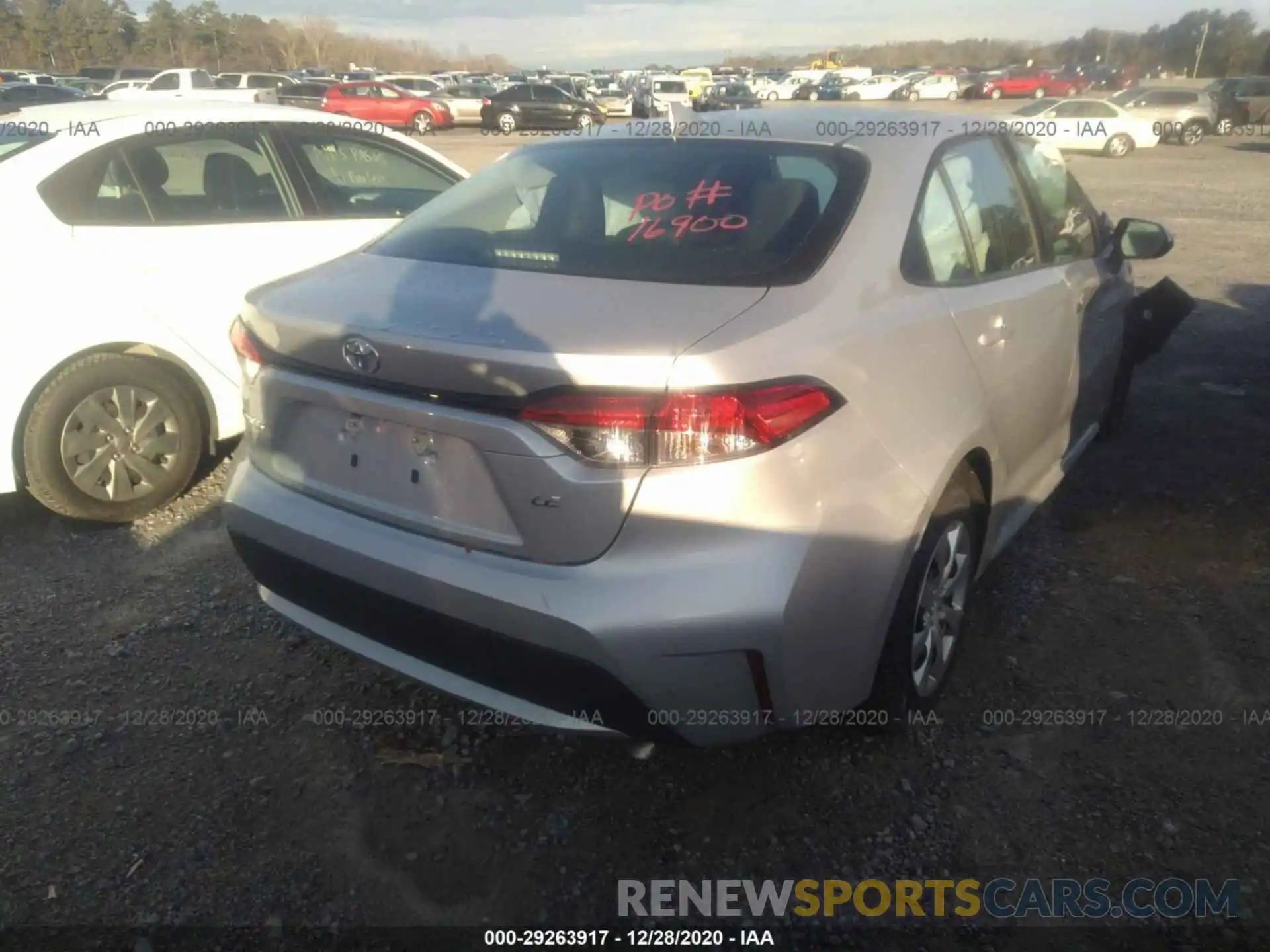 4 Photograph of a damaged car 5YFEPRAE2LP119758 TOYOTA COROLLA 2020