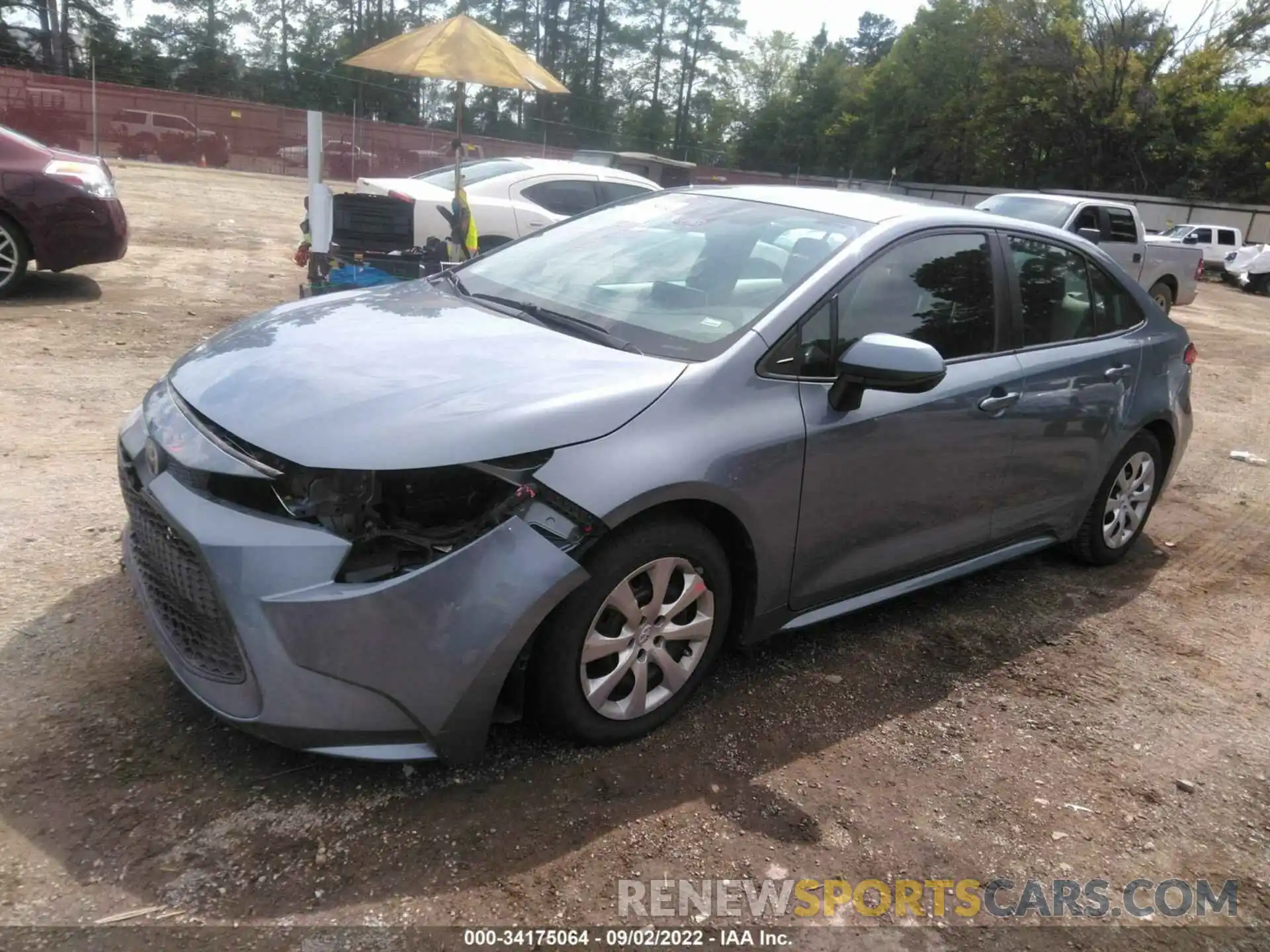 1 Photograph of a damaged car 5YFEPRAE2LP120148 TOYOTA COROLLA 2020