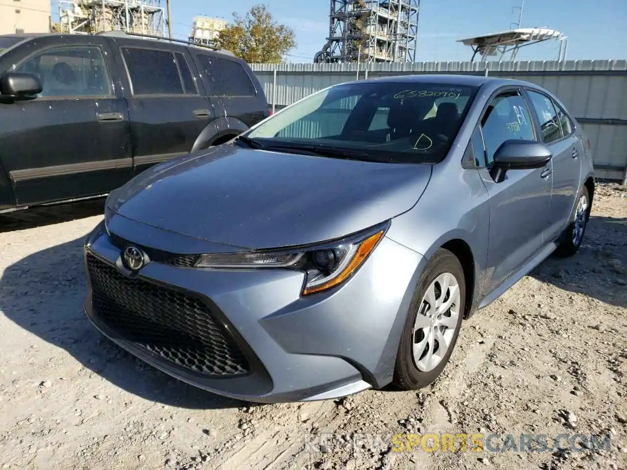 2 Photograph of a damaged car 5YFEPRAE2LP120487 TOYOTA COROLLA 2020