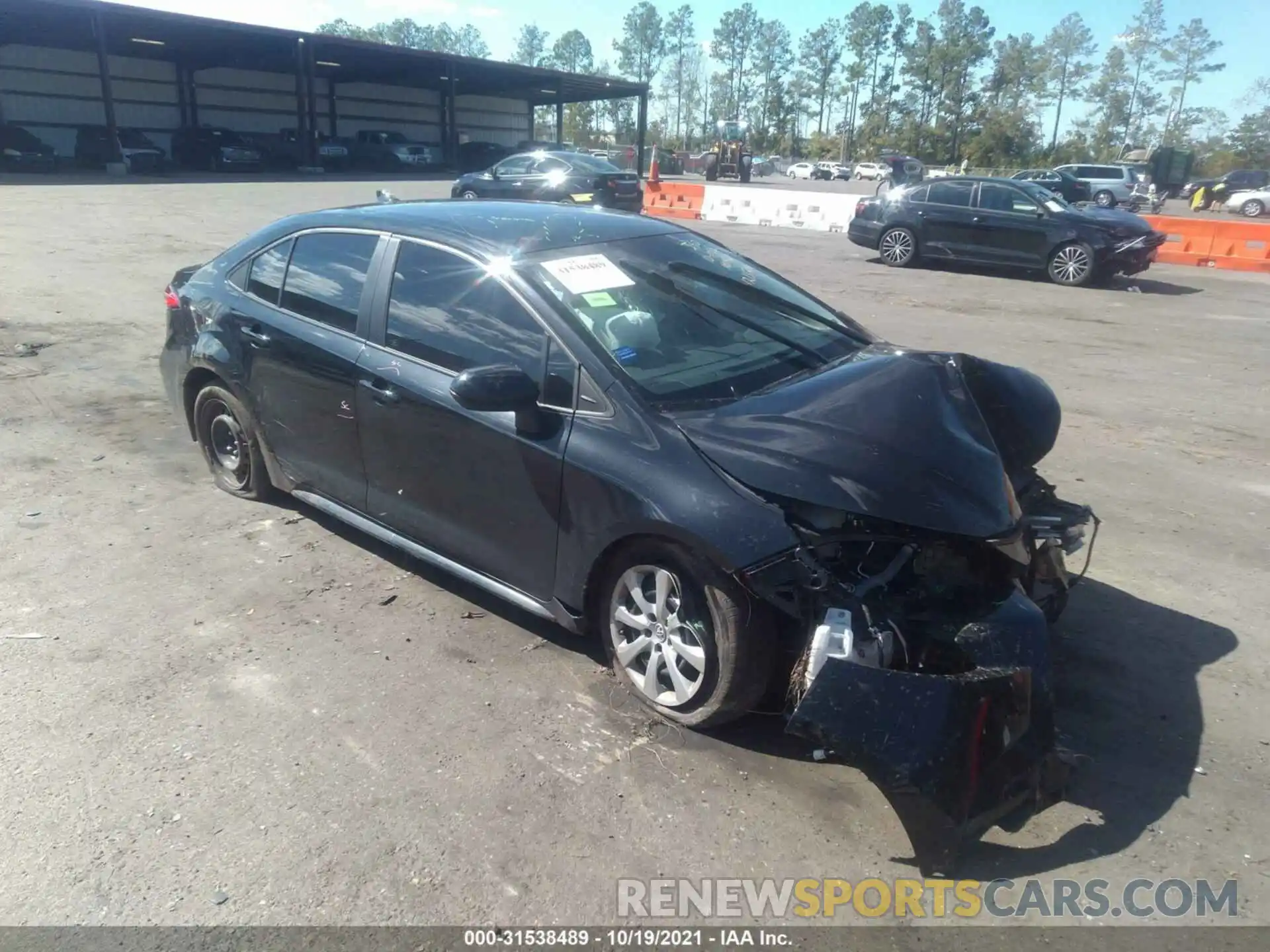 1 Photograph of a damaged car 5YFEPRAE2LP121526 TOYOTA COROLLA 2020