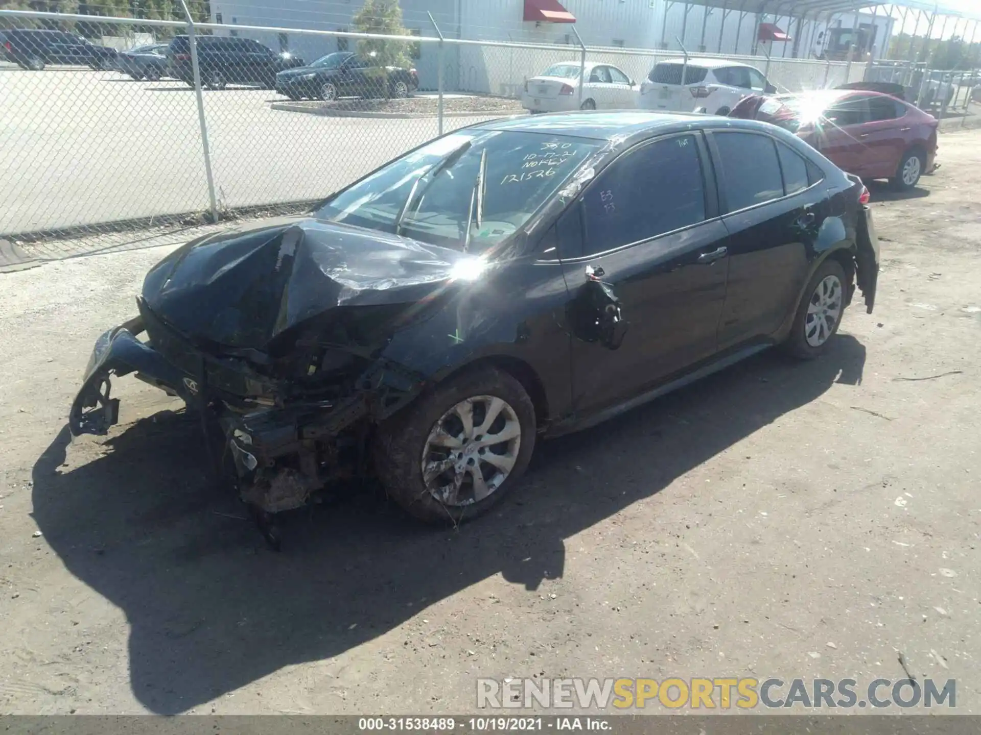 2 Photograph of a damaged car 5YFEPRAE2LP121526 TOYOTA COROLLA 2020