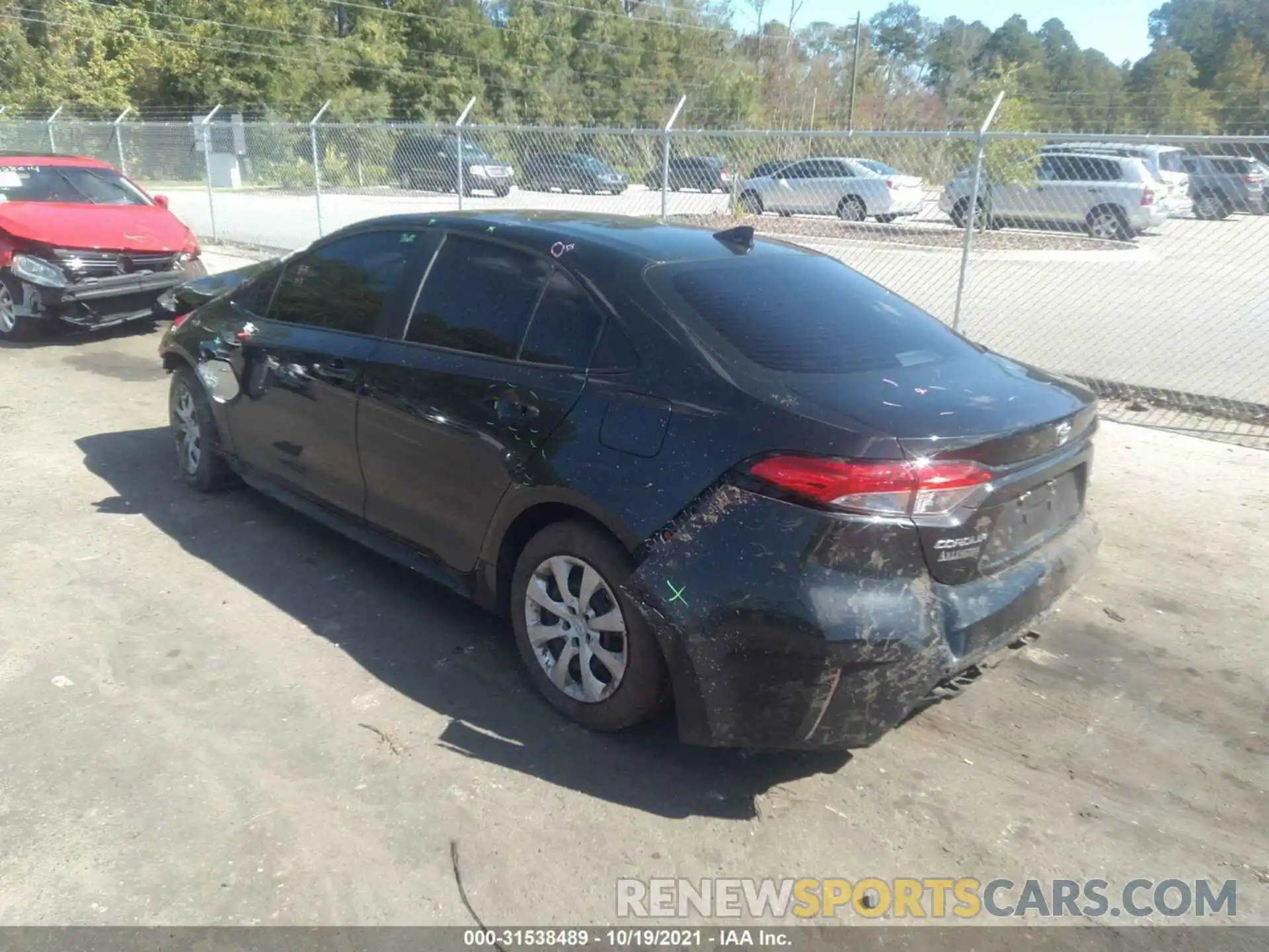 3 Photograph of a damaged car 5YFEPRAE2LP121526 TOYOTA COROLLA 2020