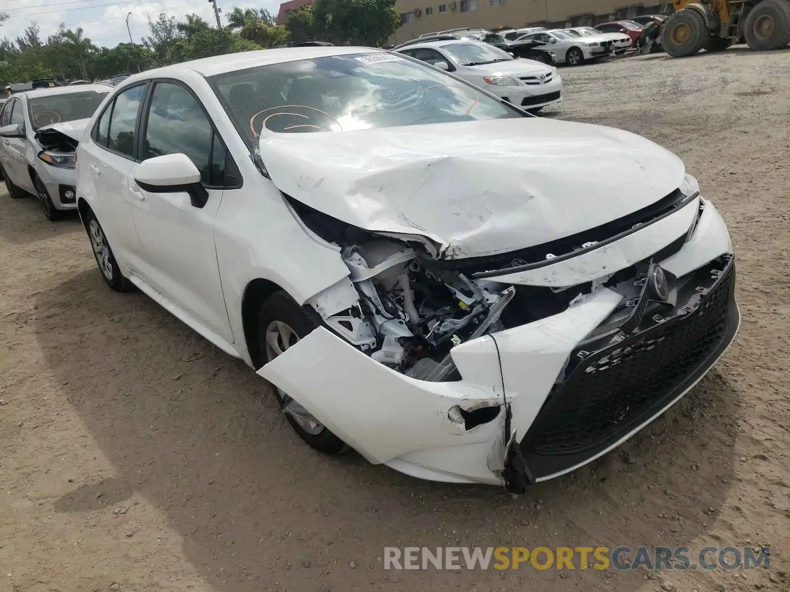 1 Photograph of a damaged car 5YFEPRAE2LP121932 TOYOTA COROLLA 2020