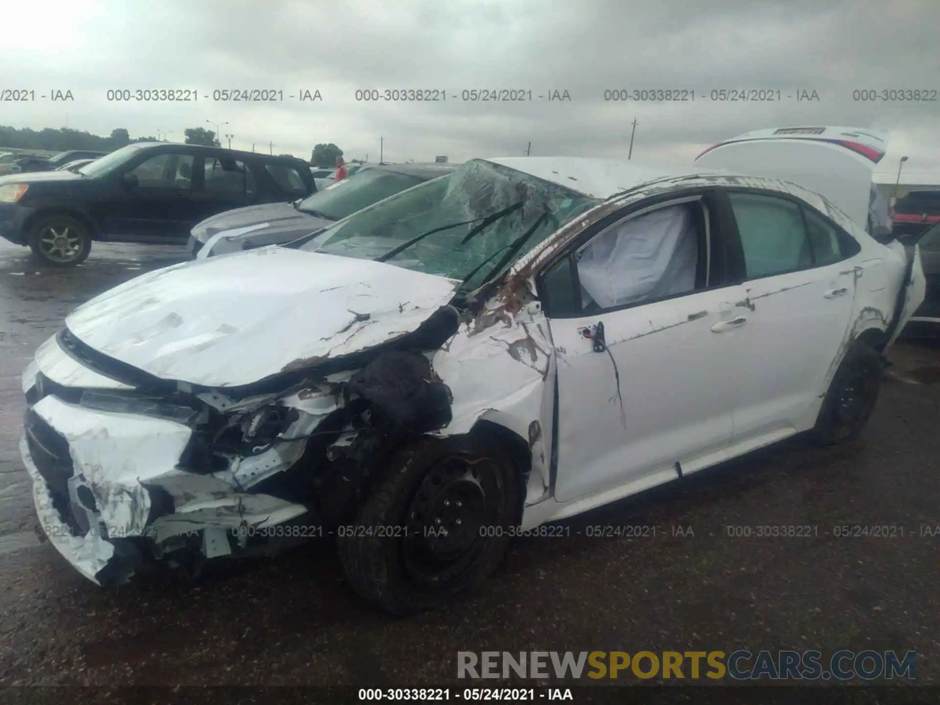 2 Photograph of a damaged car 5YFEPRAE2LP122160 TOYOTA COROLLA 2020