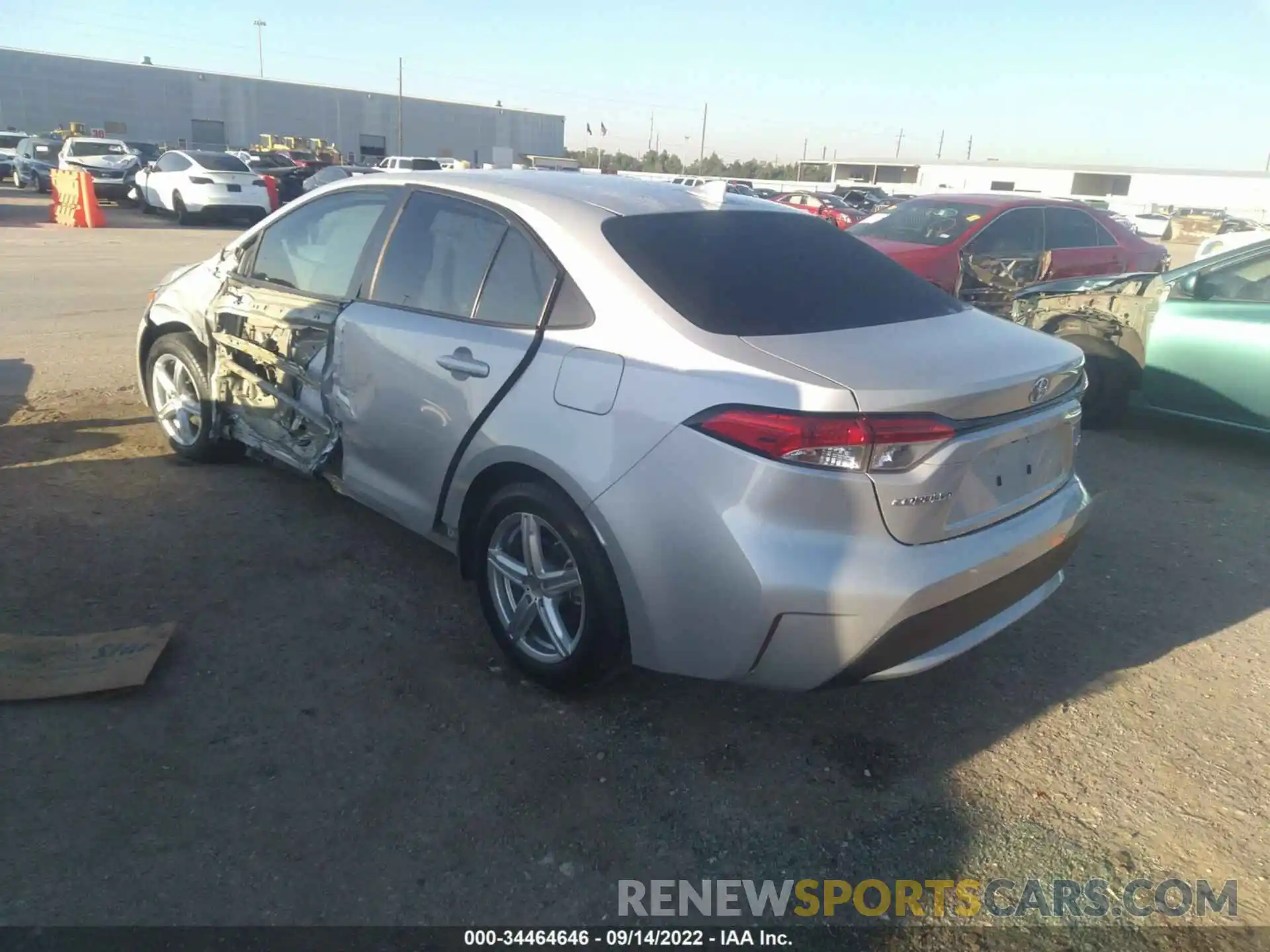 3 Photograph of a damaged car 5YFEPRAE2LP122613 TOYOTA COROLLA 2020