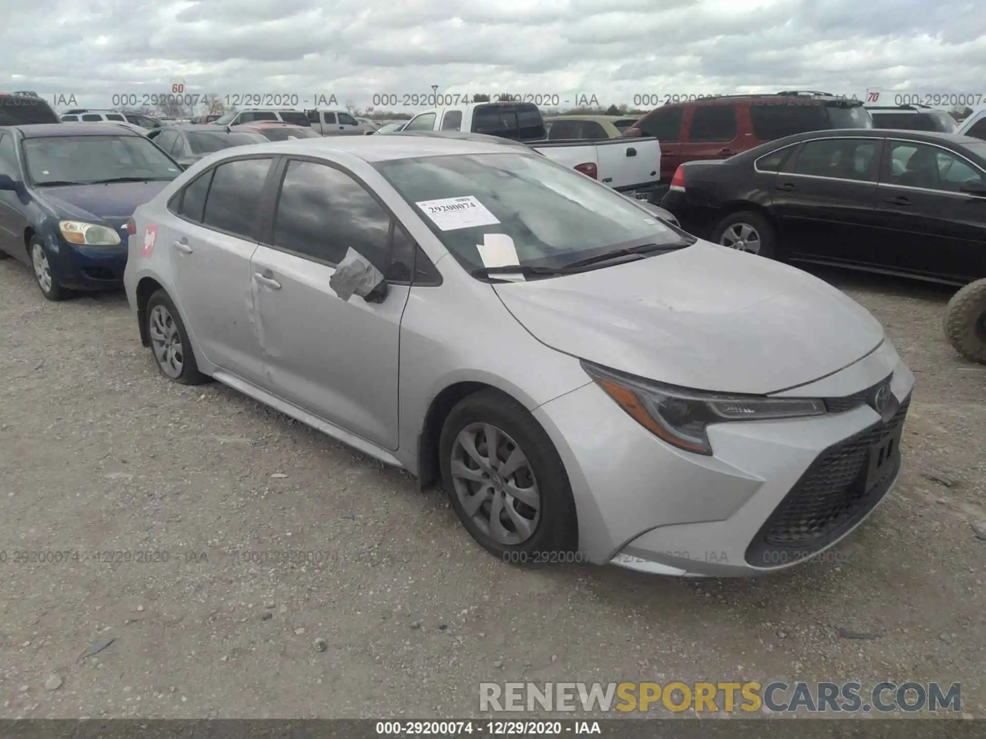 1 Photograph of a damaged car 5YFEPRAE2LP122952 TOYOTA COROLLA 2020