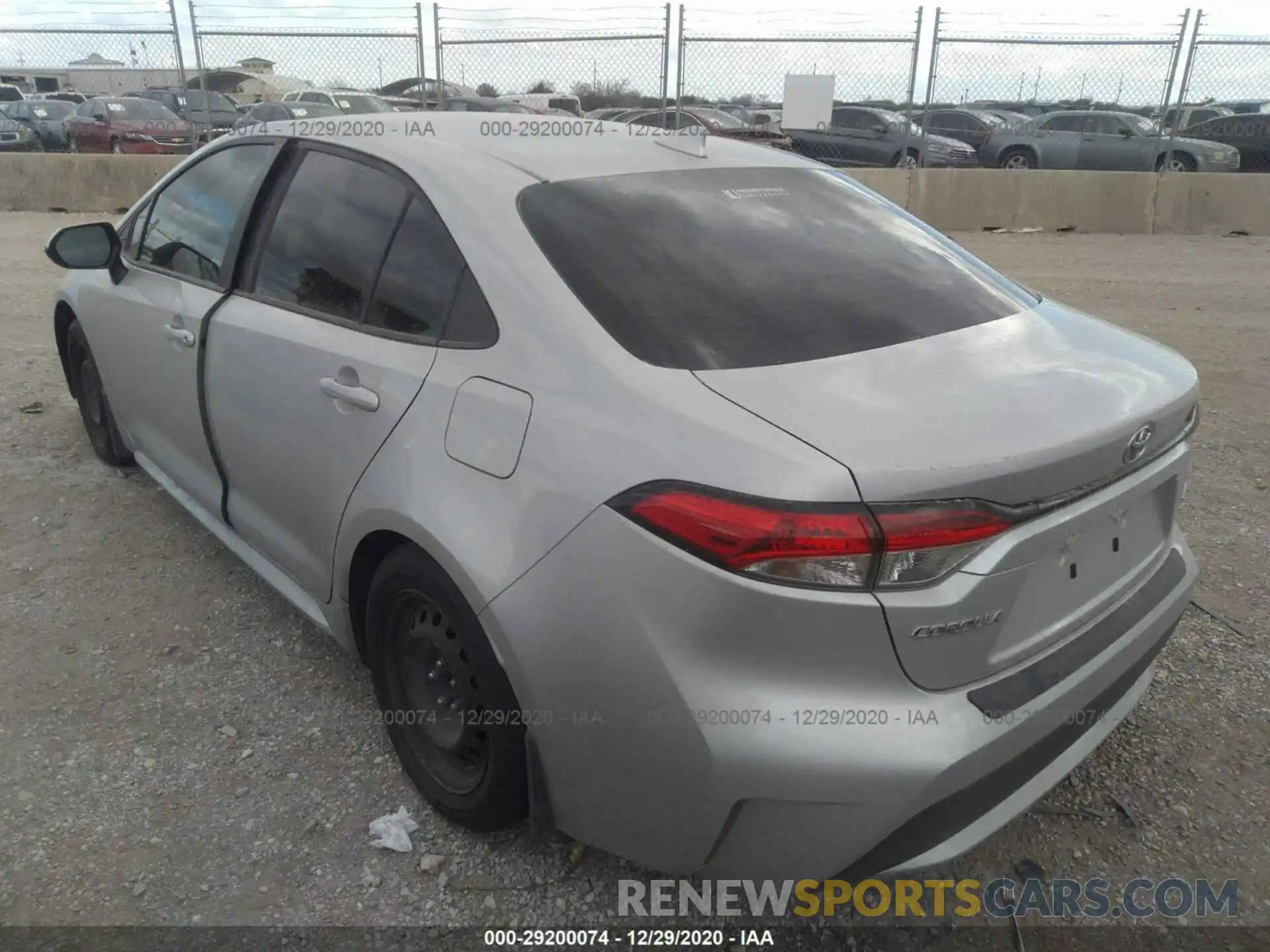 3 Photograph of a damaged car 5YFEPRAE2LP122952 TOYOTA COROLLA 2020