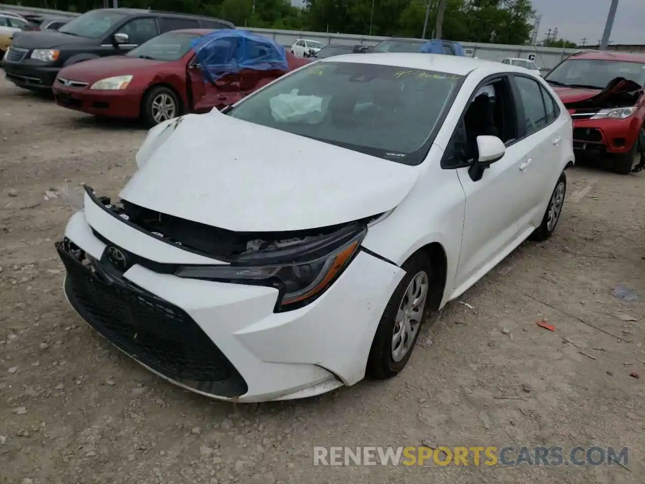 2 Photograph of a damaged car 5YFEPRAE2LP125950 TOYOTA COROLLA 2020