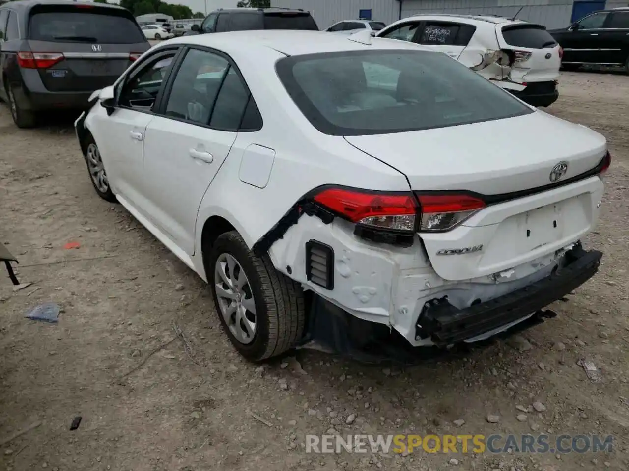 3 Photograph of a damaged car 5YFEPRAE2LP125950 TOYOTA COROLLA 2020