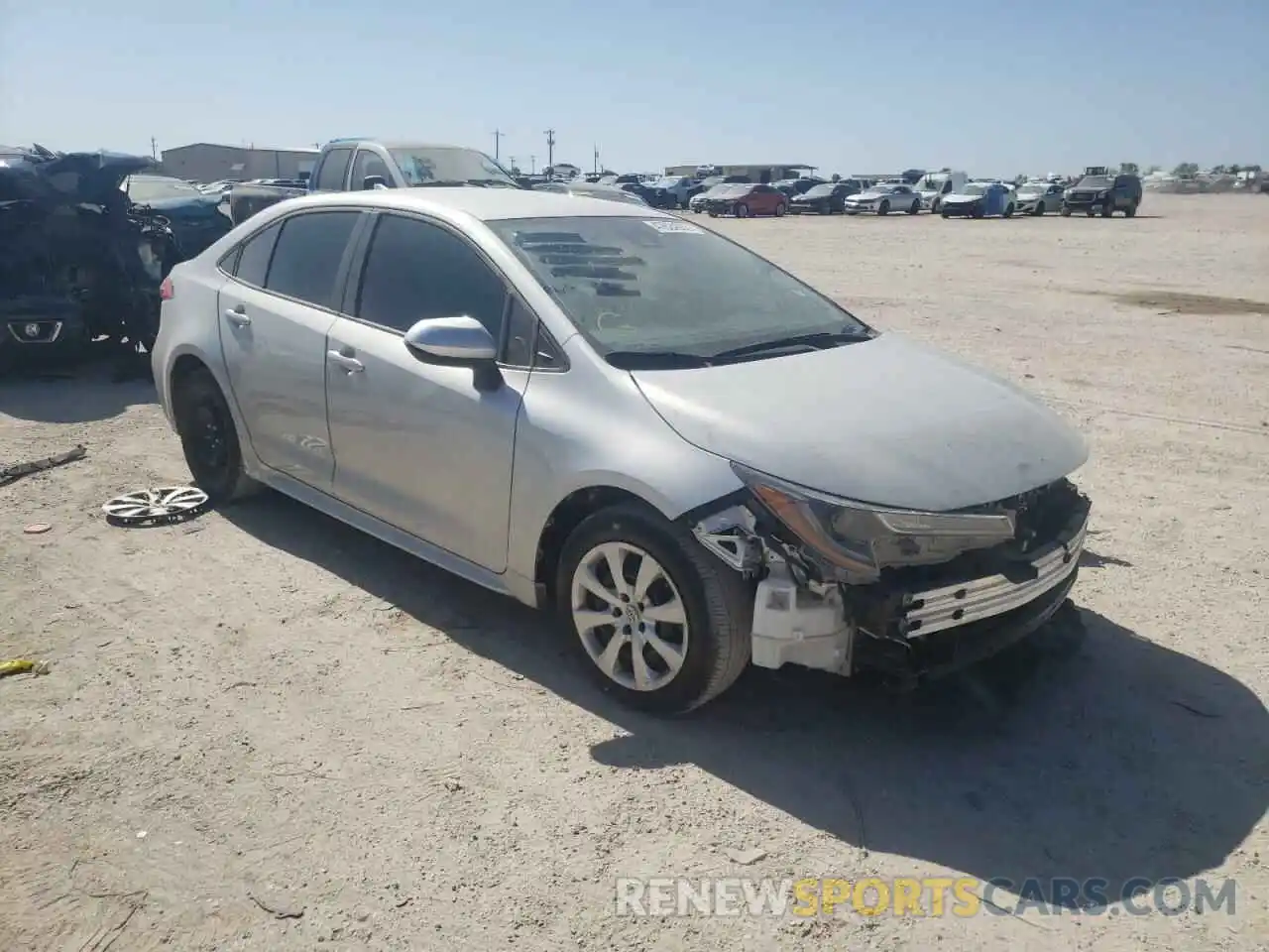 1 Photograph of a damaged car 5YFEPRAE2LP126466 TOYOTA COROLLA 2020