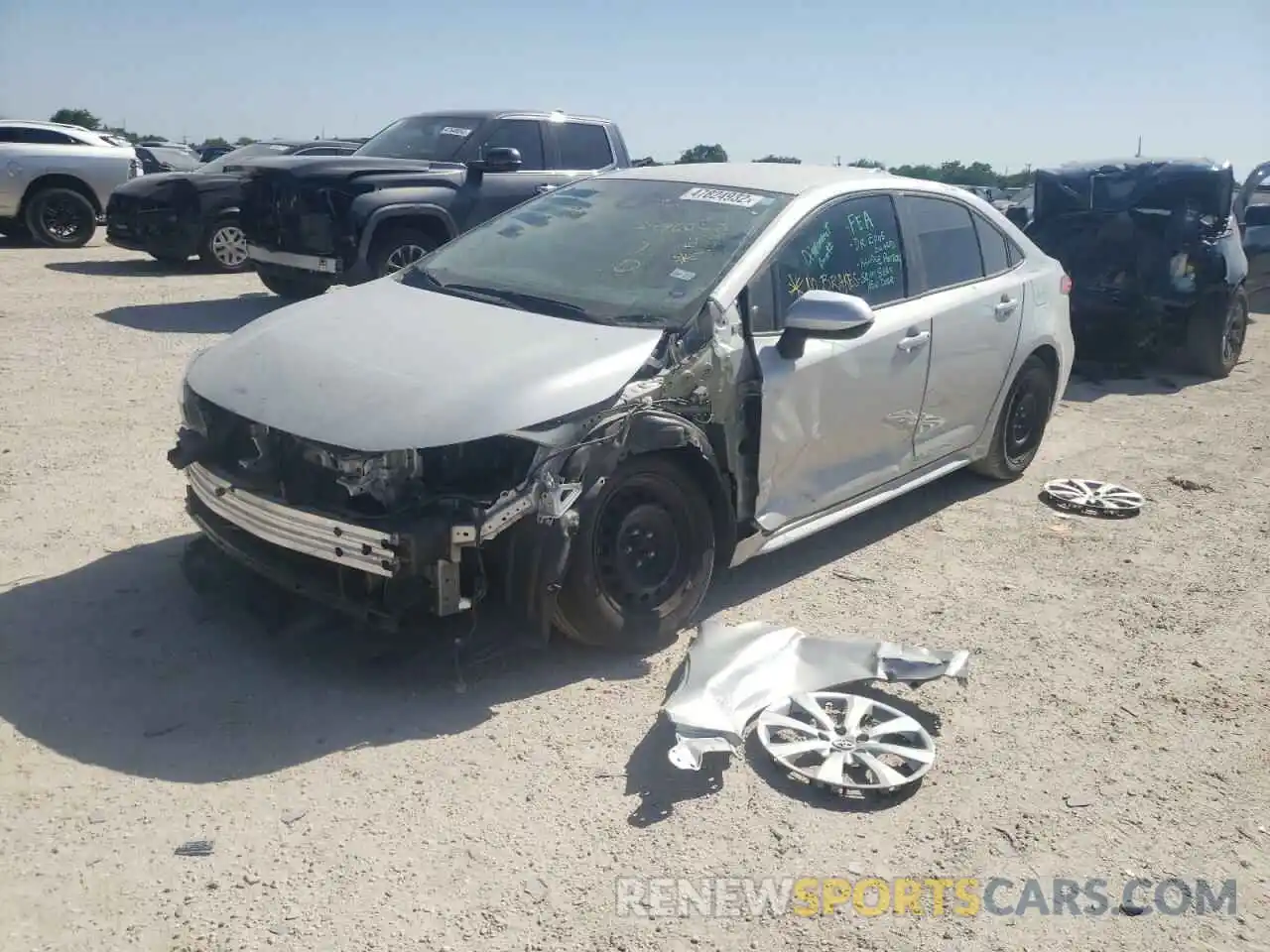 2 Photograph of a damaged car 5YFEPRAE2LP126466 TOYOTA COROLLA 2020