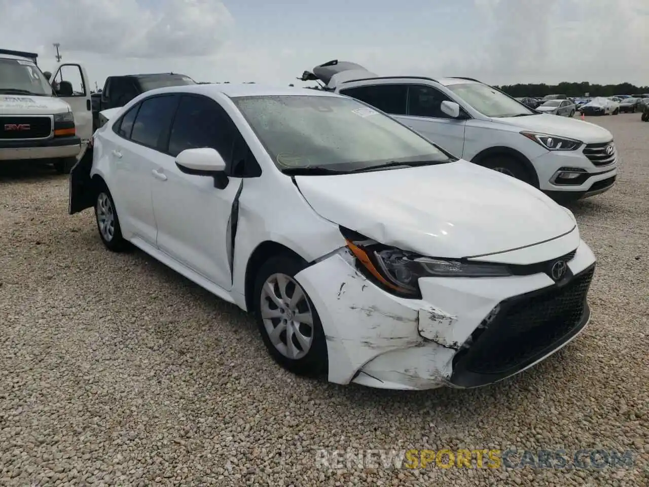 1 Photograph of a damaged car 5YFEPRAE2LP126791 TOYOTA COROLLA 2020