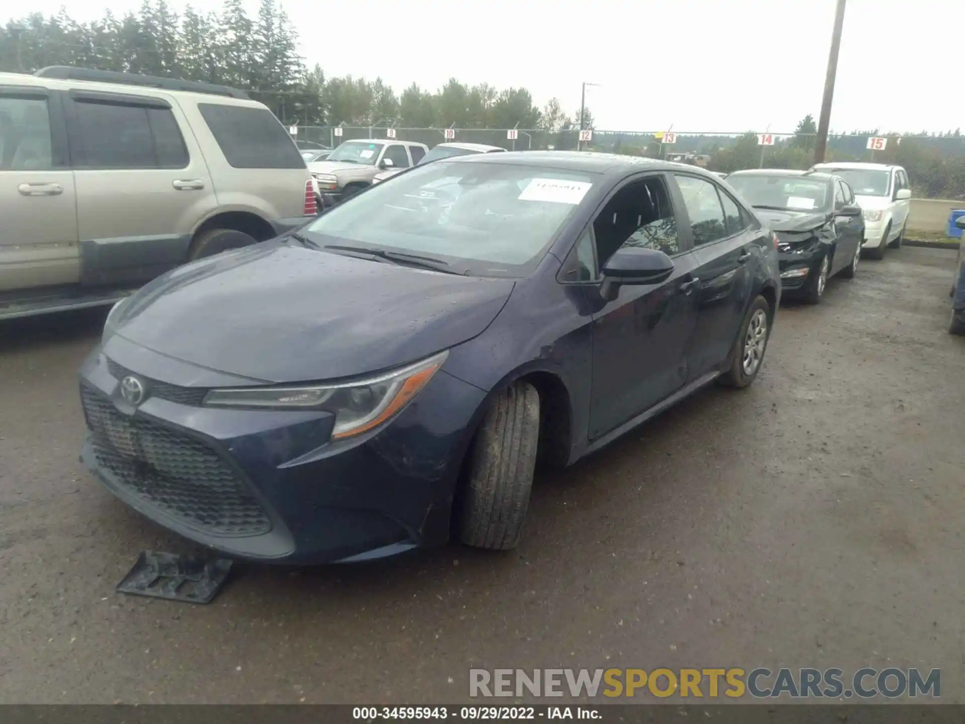 2 Photograph of a damaged car 5YFEPRAE2LP126872 TOYOTA COROLLA 2020