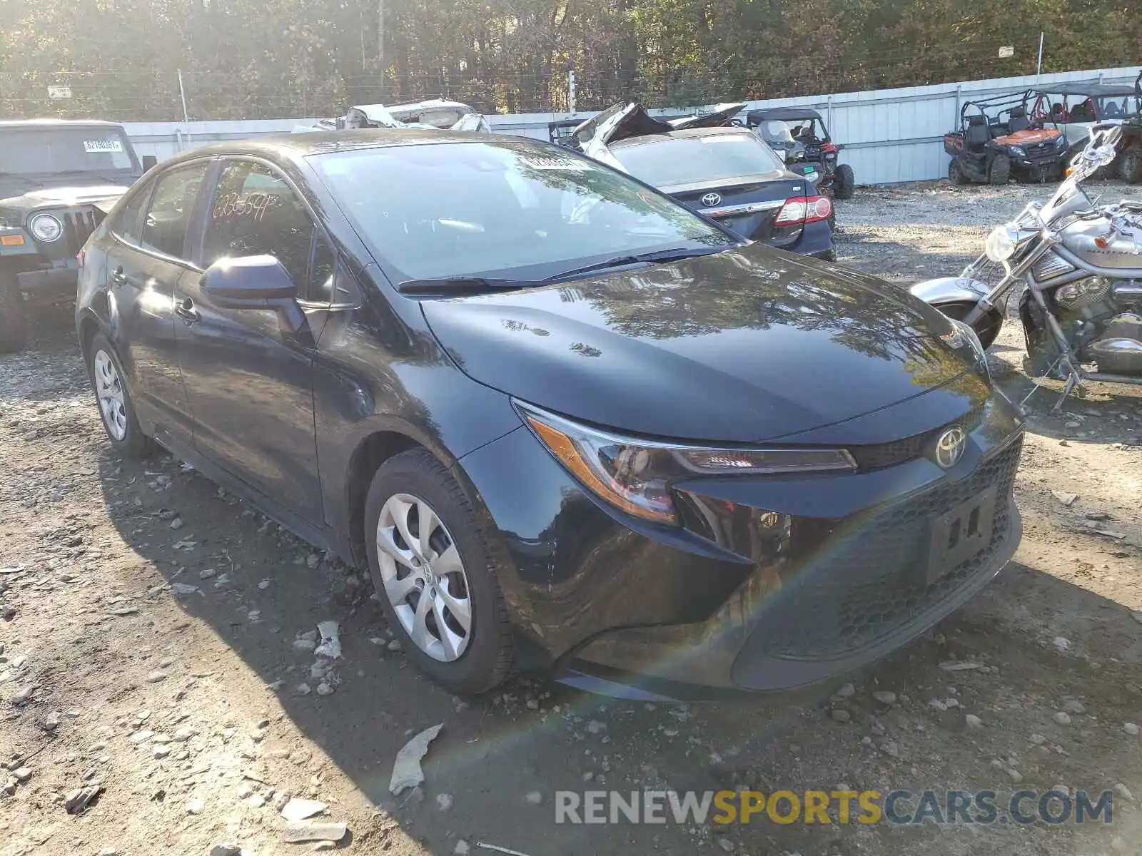 1 Photograph of a damaged car 5YFEPRAE2LP127407 TOYOTA COROLLA 2020