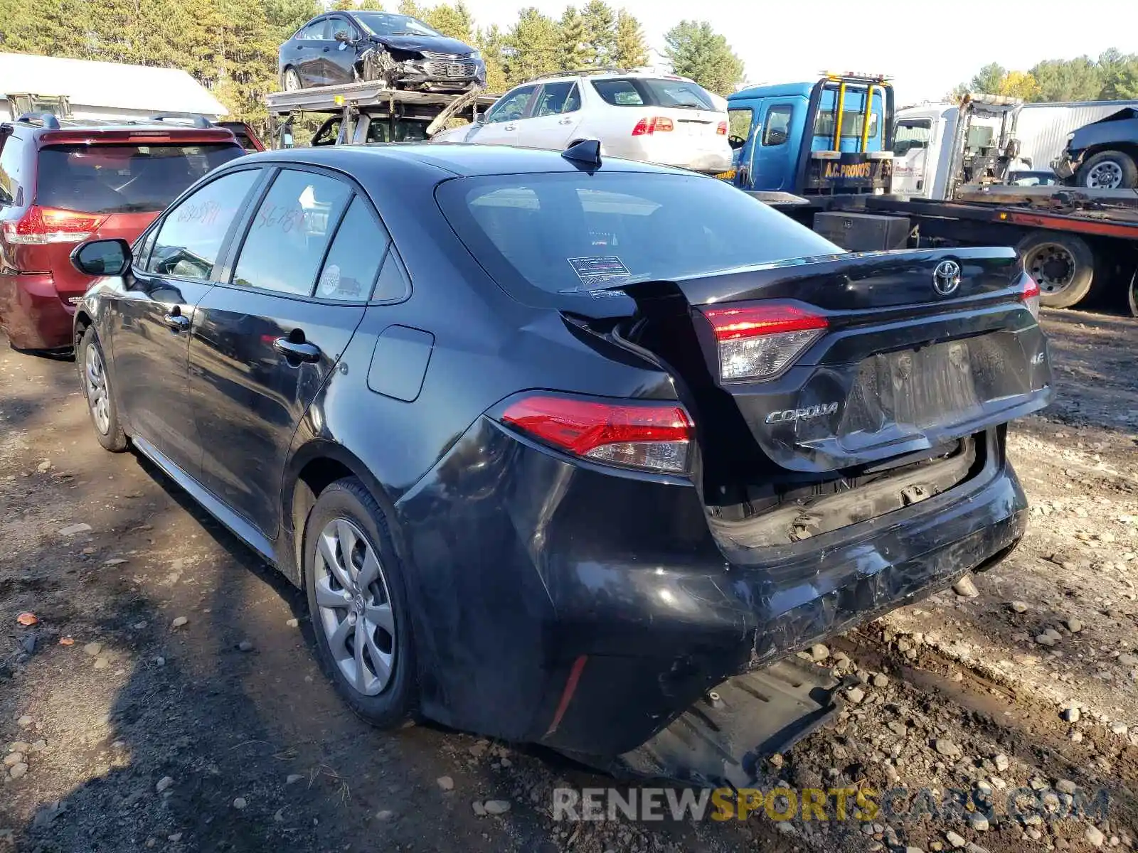 3 Photograph of a damaged car 5YFEPRAE2LP127407 TOYOTA COROLLA 2020