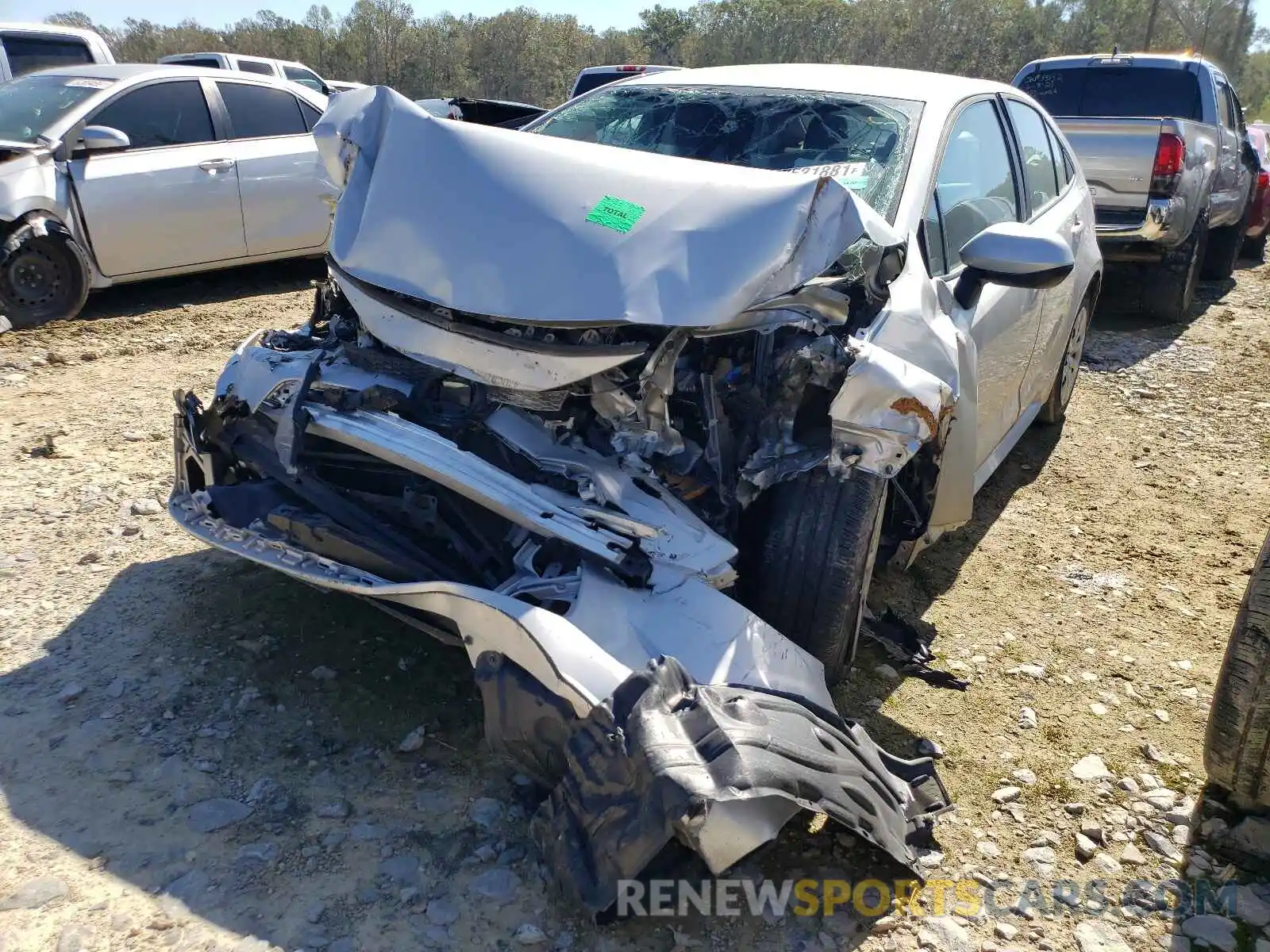 2 Photograph of a damaged car 5YFEPRAE2LP127763 TOYOTA COROLLA 2020