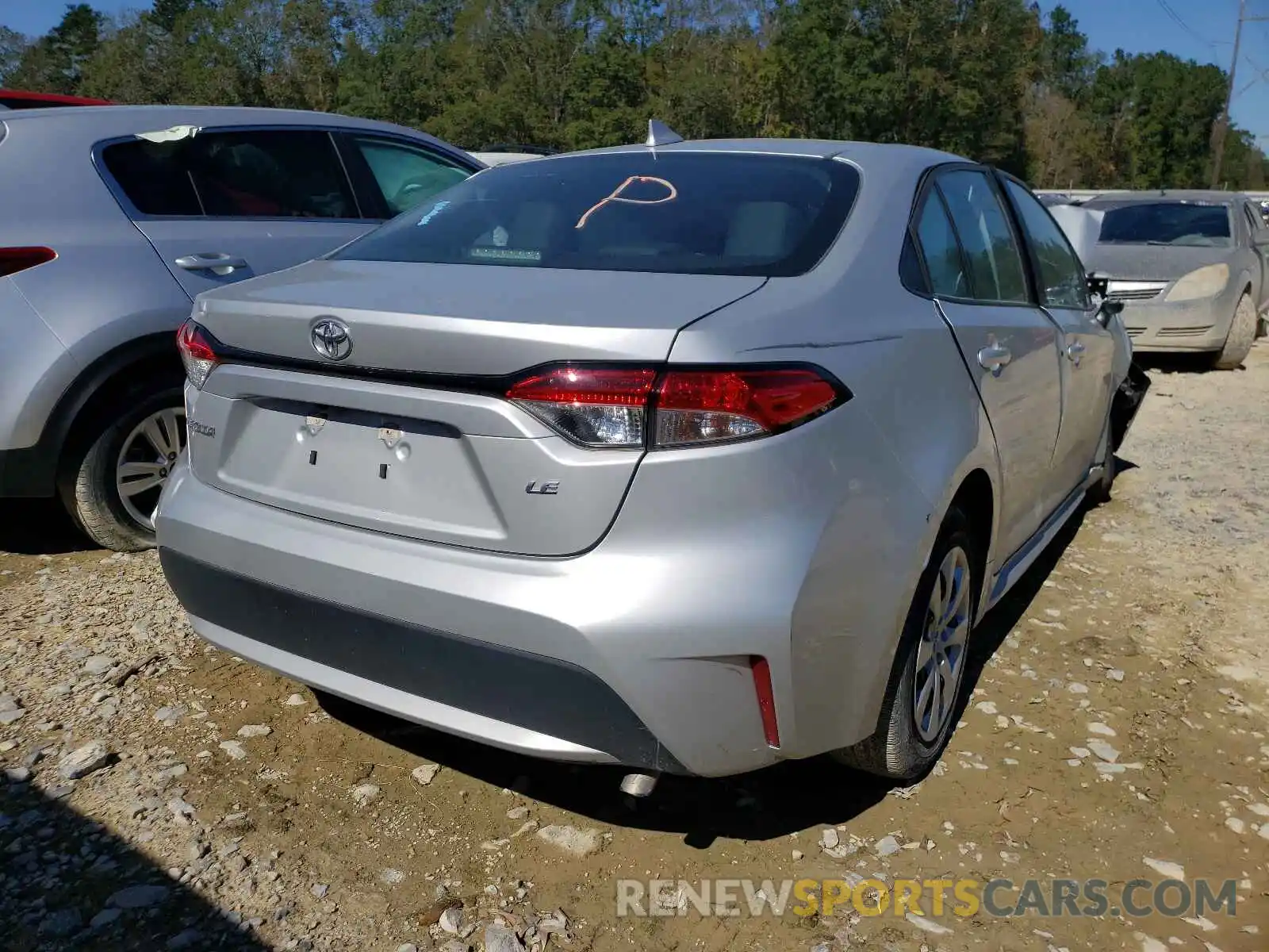 4 Photograph of a damaged car 5YFEPRAE2LP127763 TOYOTA COROLLA 2020