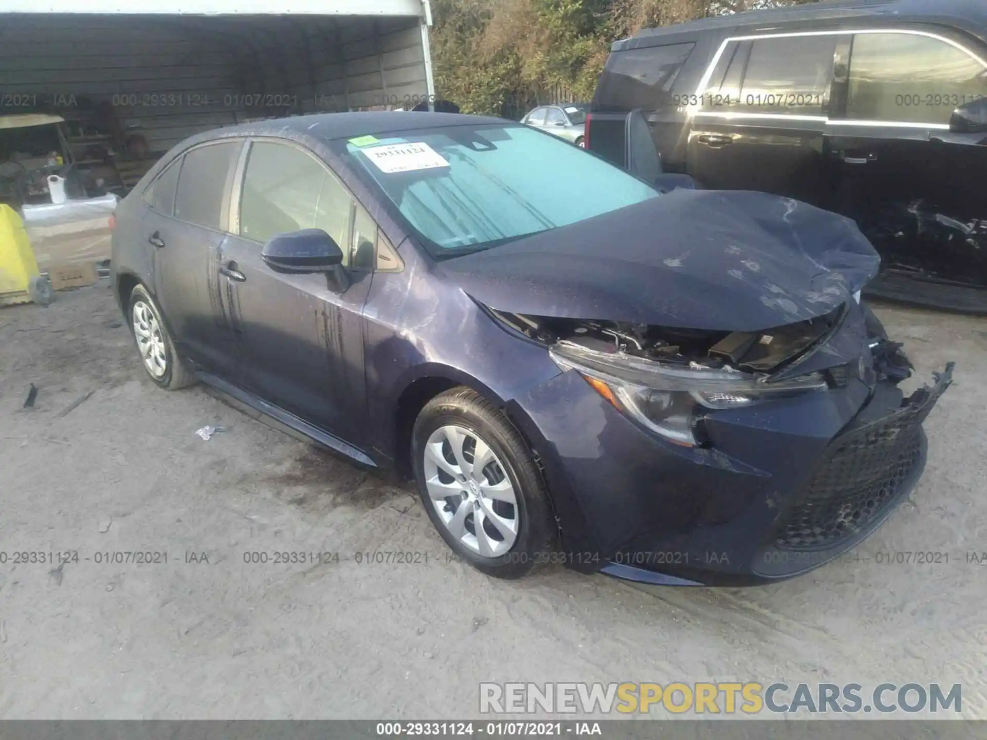 1 Photograph of a damaged car 5YFEPRAE2LP128122 TOYOTA COROLLA 2020