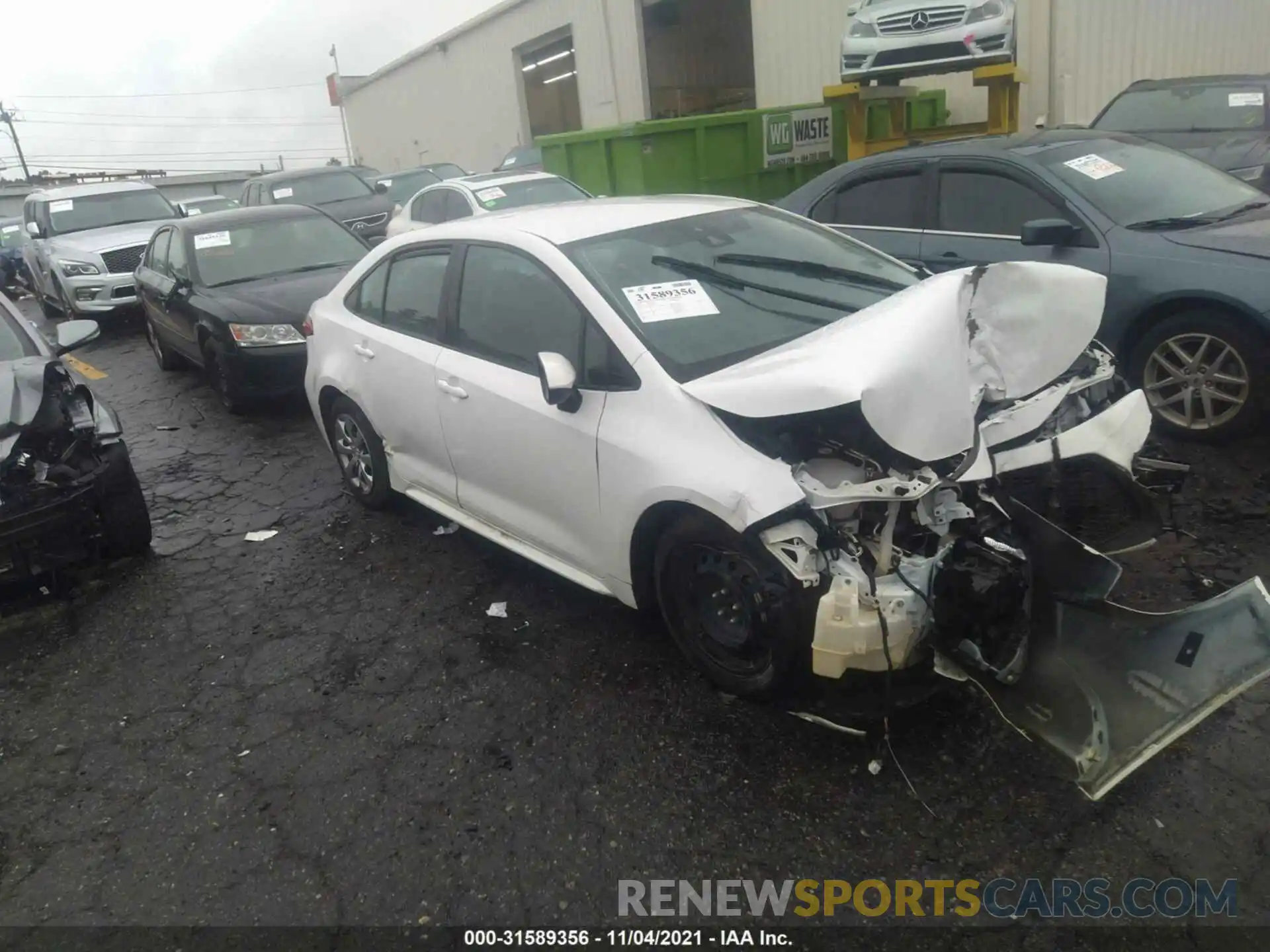 1 Photograph of a damaged car 5YFEPRAE2LP131201 TOYOTA COROLLA 2020