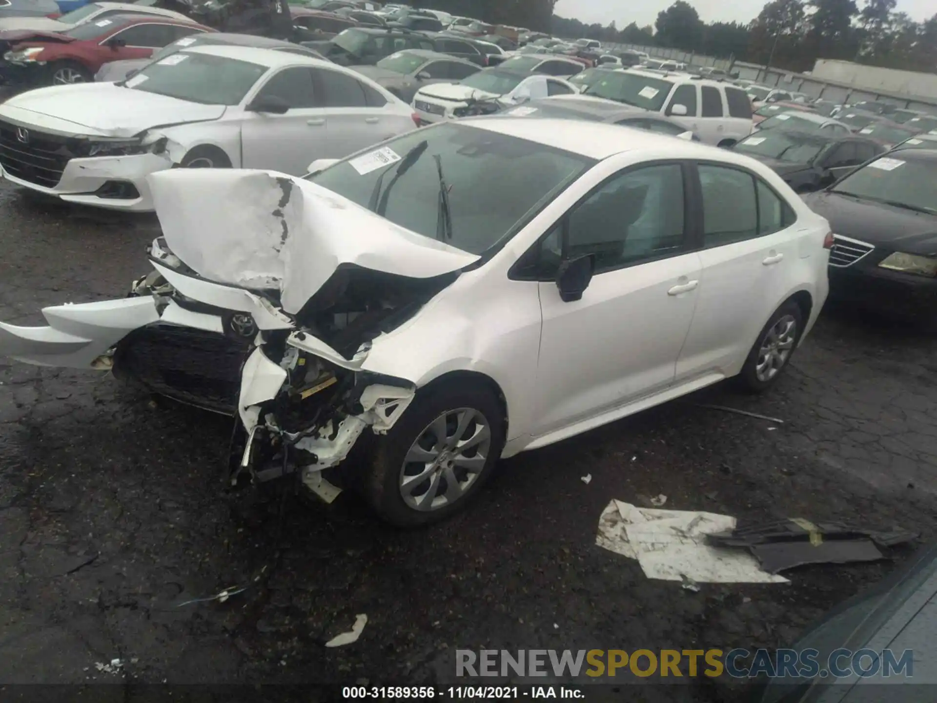 2 Photograph of a damaged car 5YFEPRAE2LP131201 TOYOTA COROLLA 2020