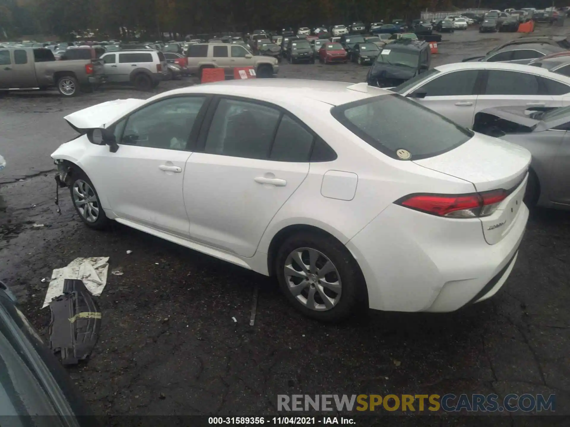 3 Photograph of a damaged car 5YFEPRAE2LP131201 TOYOTA COROLLA 2020