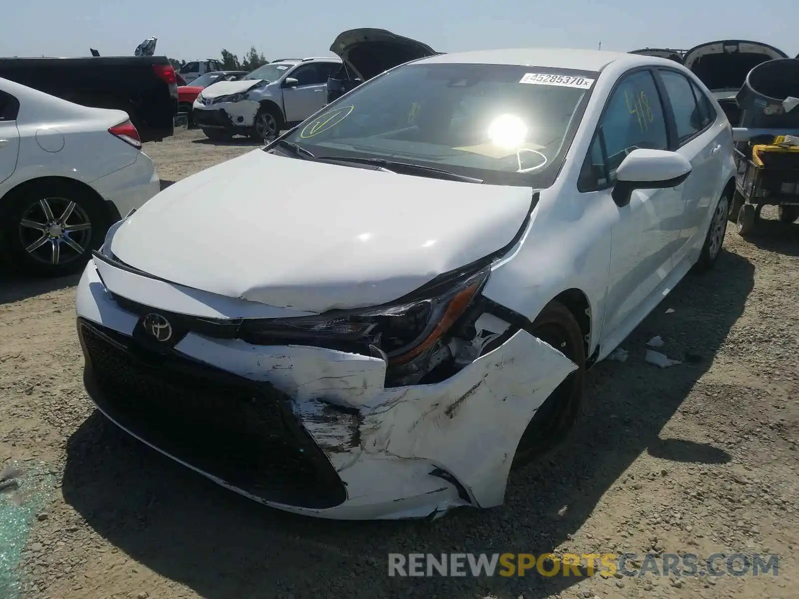 2 Фотография поврежденного автомобиля 5YFEPRAE2LP132316 TOYOTA COROLLA 2020